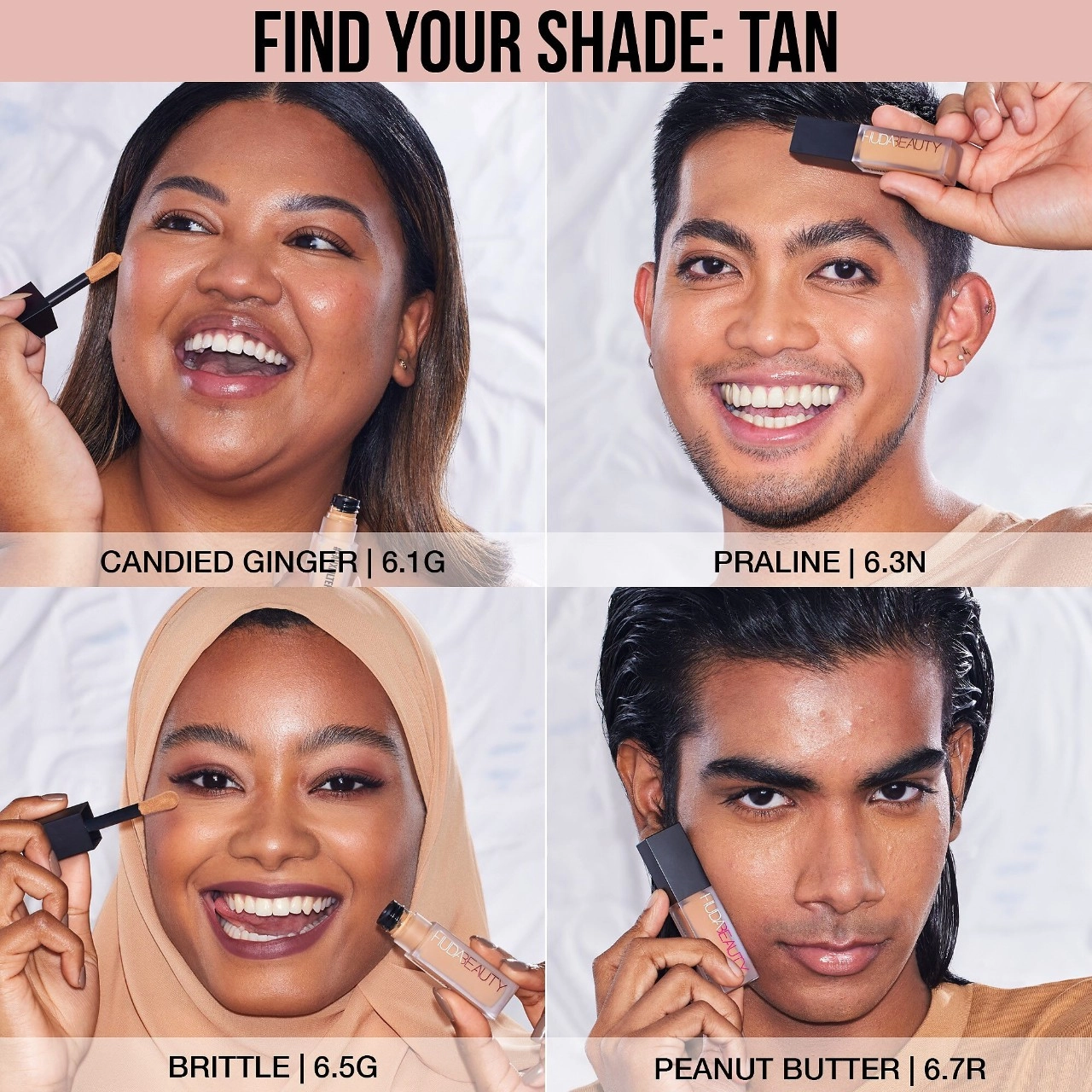 HUDA BEAUTY #FauxFilter Luminous Matte Concealer - Peanut Butter 6.7 Red - Image 3