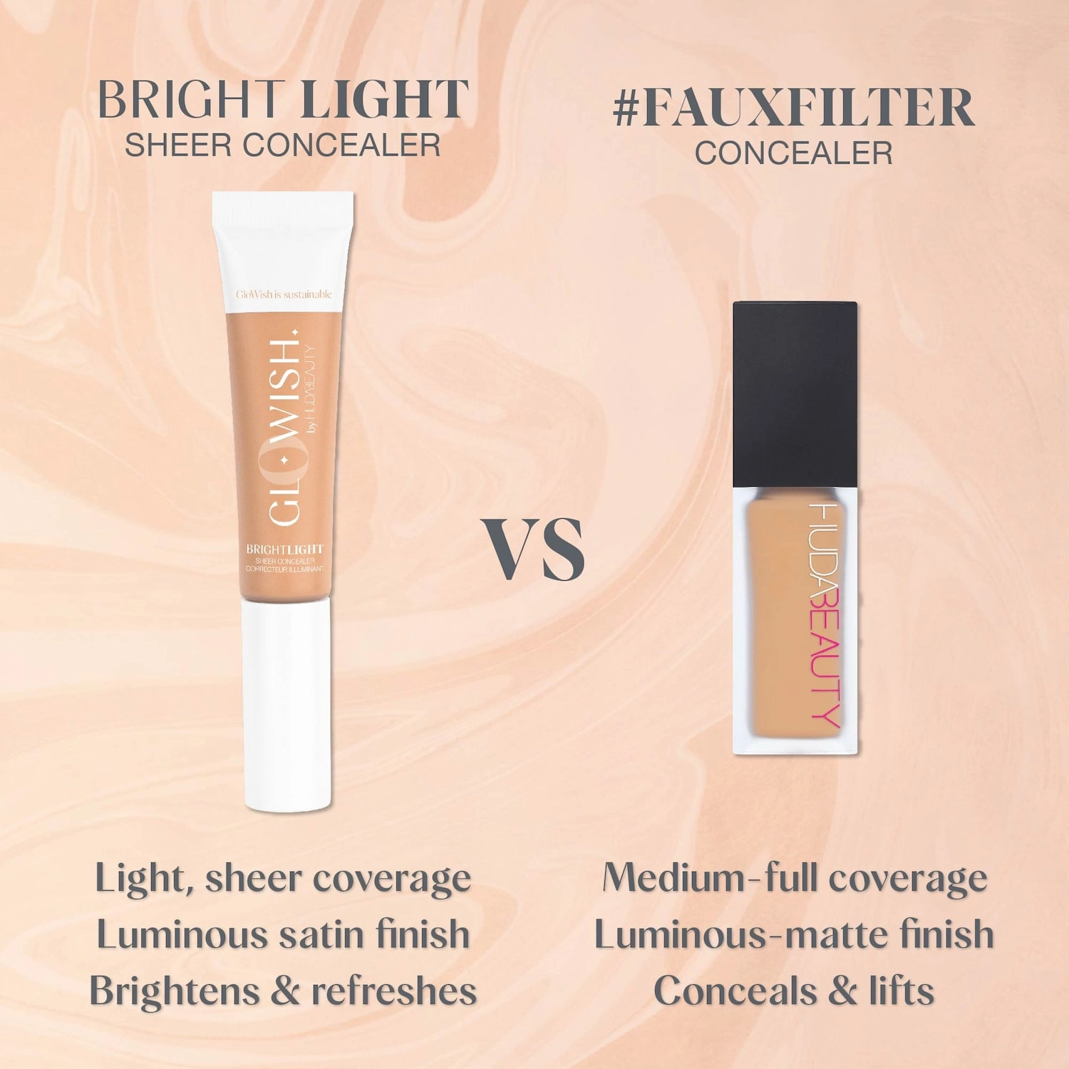 HUDA BEAUTY #FauxFilter Luminous Matte Concealer - Crumble 7.1 Neutral - Image 7