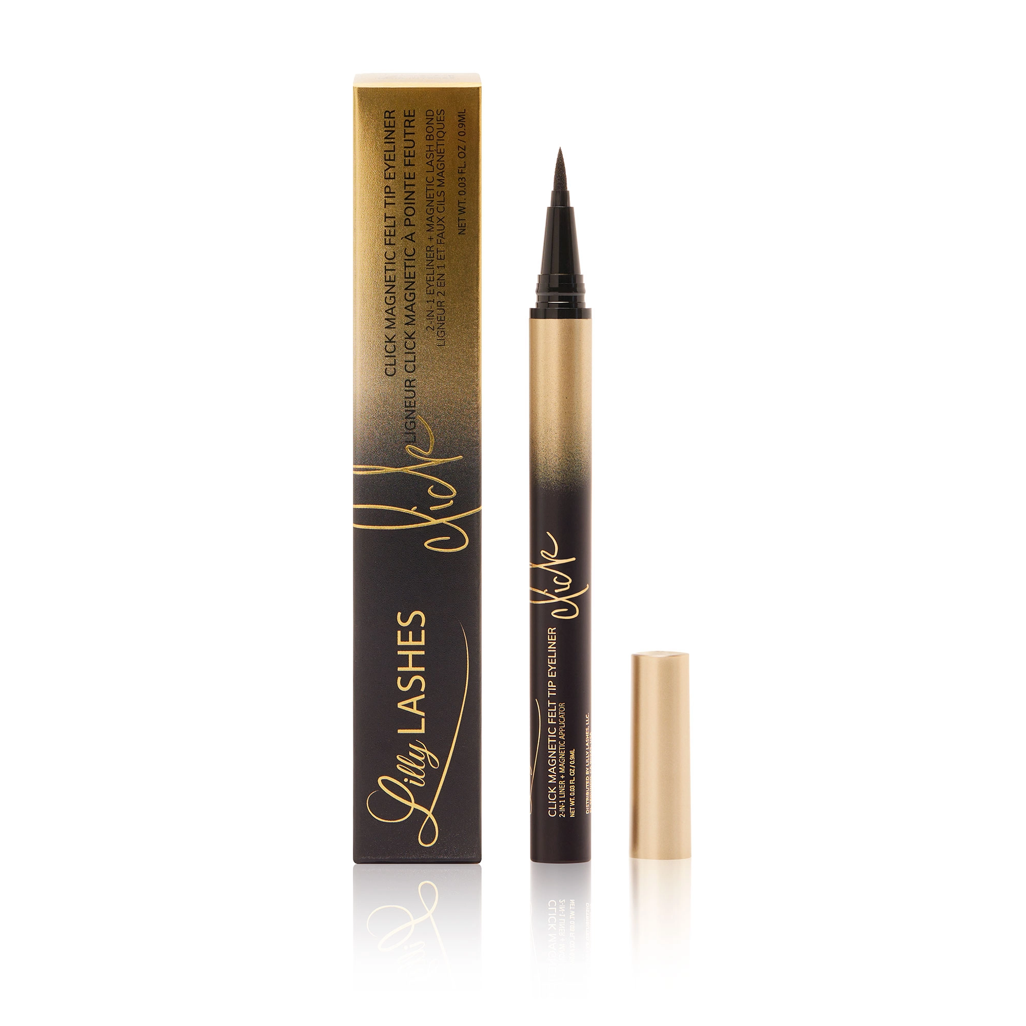Lilly Lashes Click Magnetic Felt Tip Eyeliner - Vegan, Cruelty-Free, Waterproof - Image 8