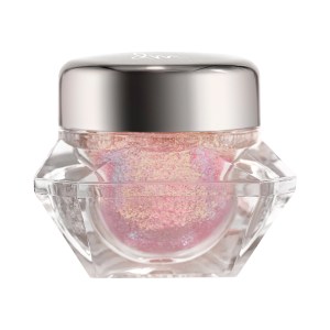 Danessa Myricks Beauty Infinite Chrome Flakes Multichrome Gel for Eyes & Face Color: Sweet Tooth - Platinum with Baby Pink Shift