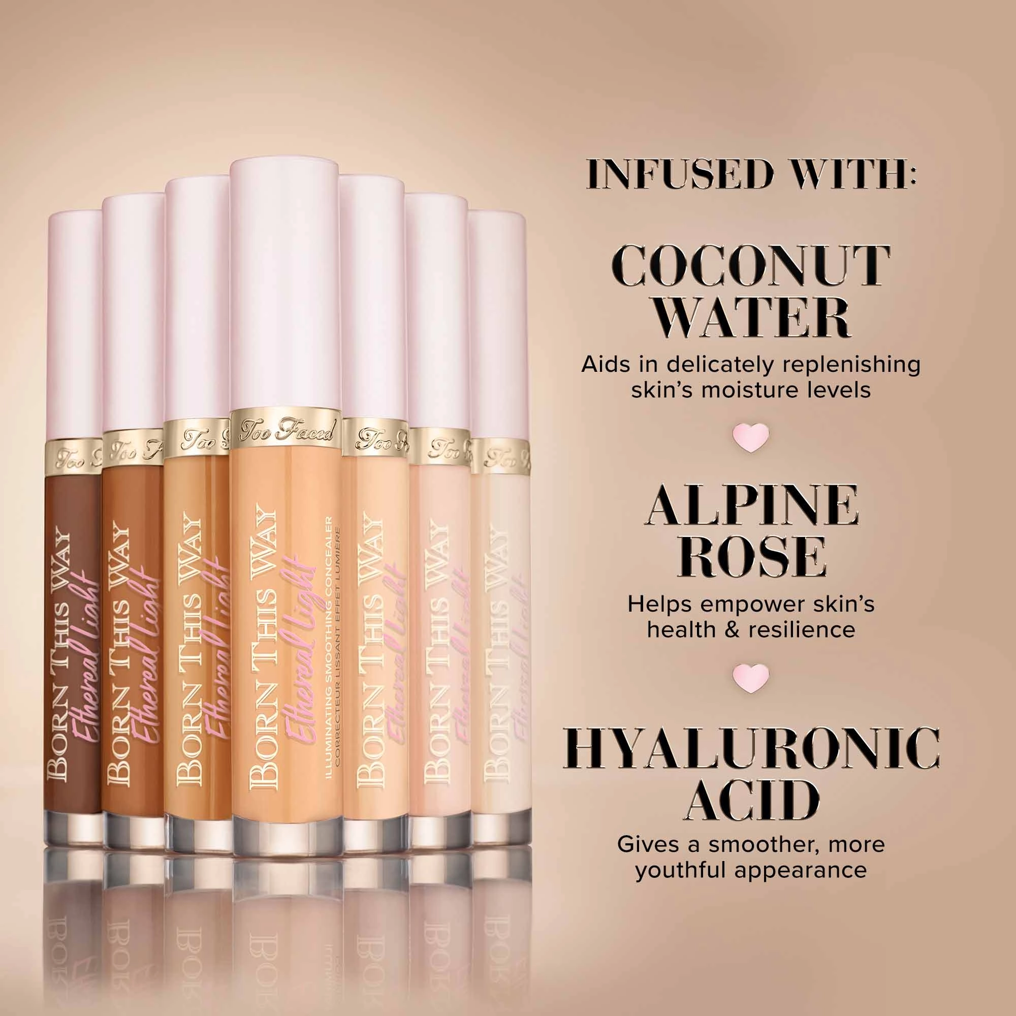 Too Faced Born This Way Ethereal Light Smoothing Concealer - Café Au Lait - Image 8