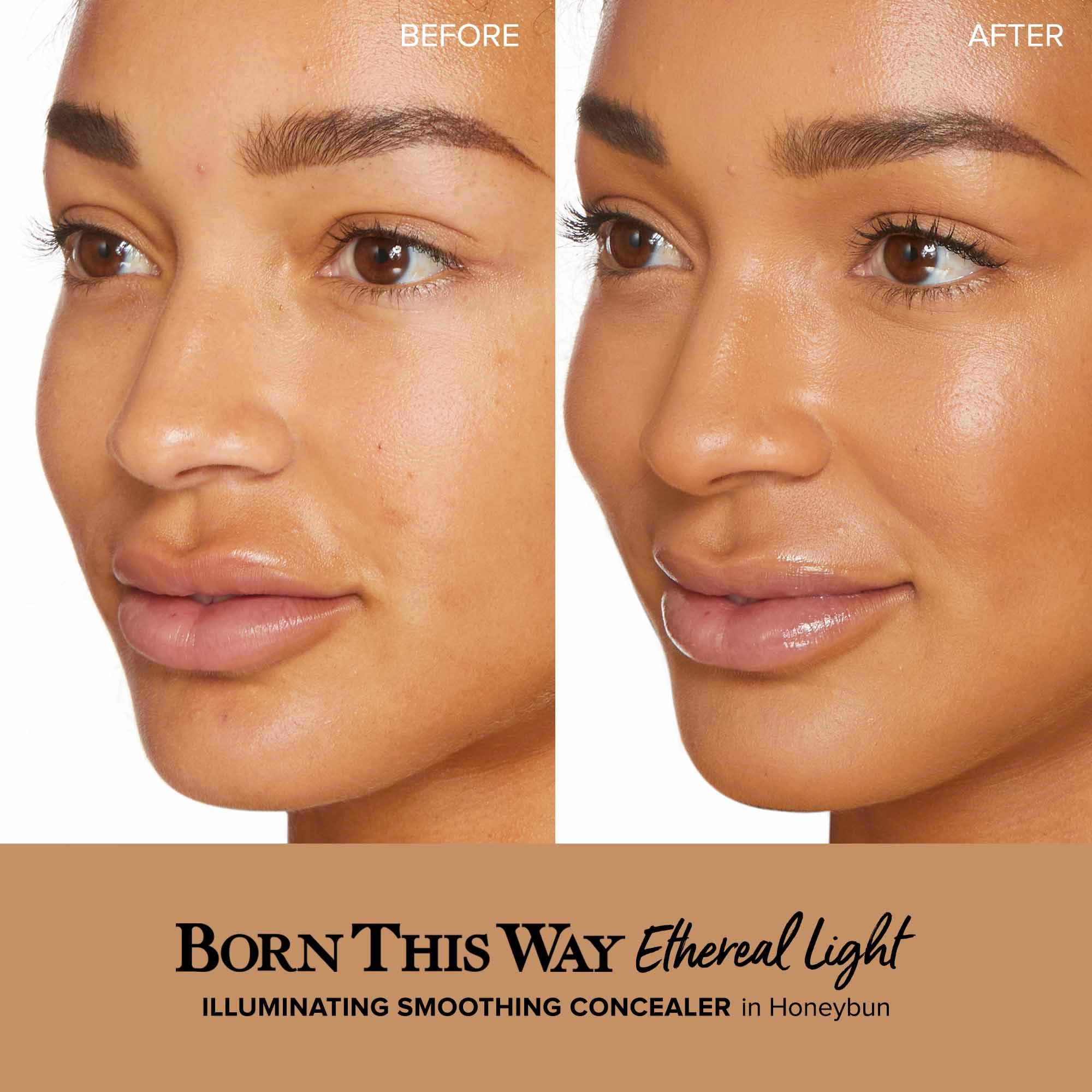 Too Faced Born This Way Ethereal Light Smoothing Concealer Color: Honeybun - Image 5