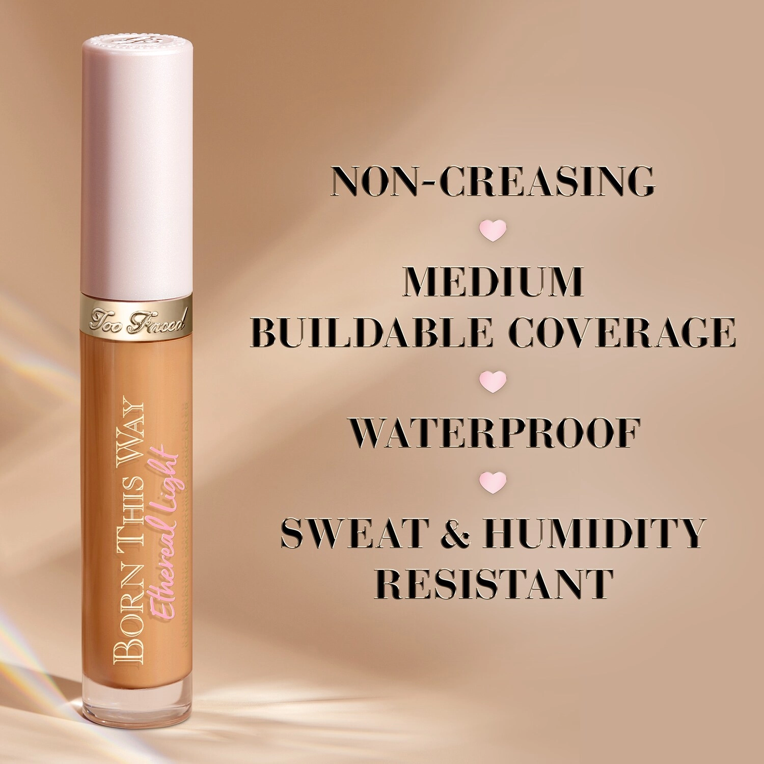 Too Faced Born This Way Ethereal Light Smoothing Concealer Color: Hot Cocoa - Image 9