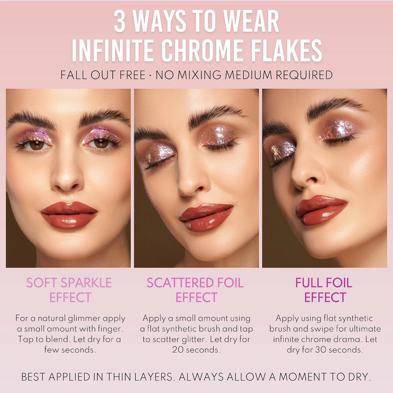 Danessa Myricks Beauty Infinite Chrome Flakes Multichrome Gel for Eyes & Face - Monarch - Image 4