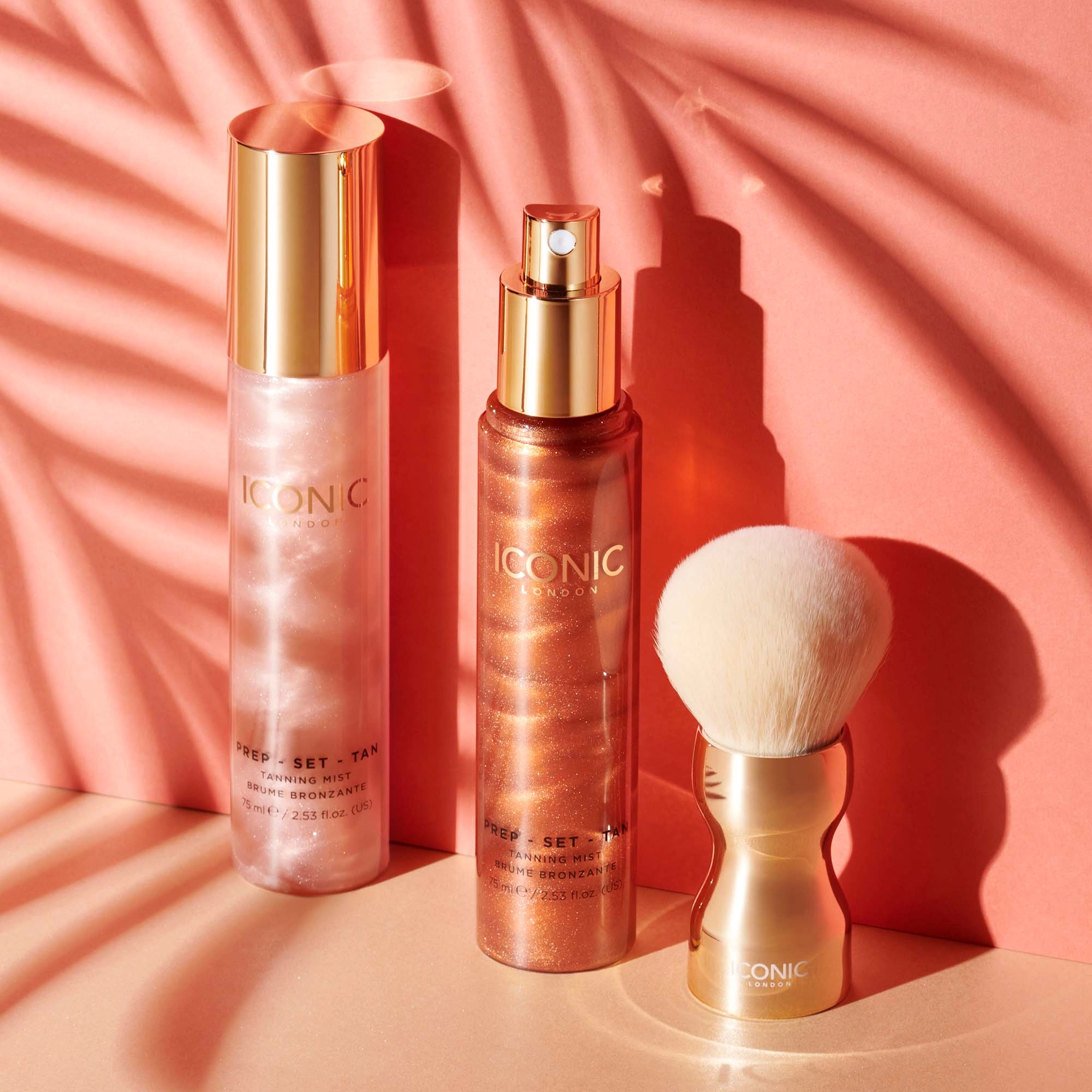 Iconic London Prep Set Tan Face and Body Brush - Image 3