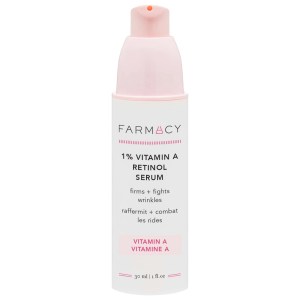 Farmacy 1% Vitamin A Retinol Serum 1 oz / 30 mL - Anti-Aging, Uneven Texture, Loss of Firmness