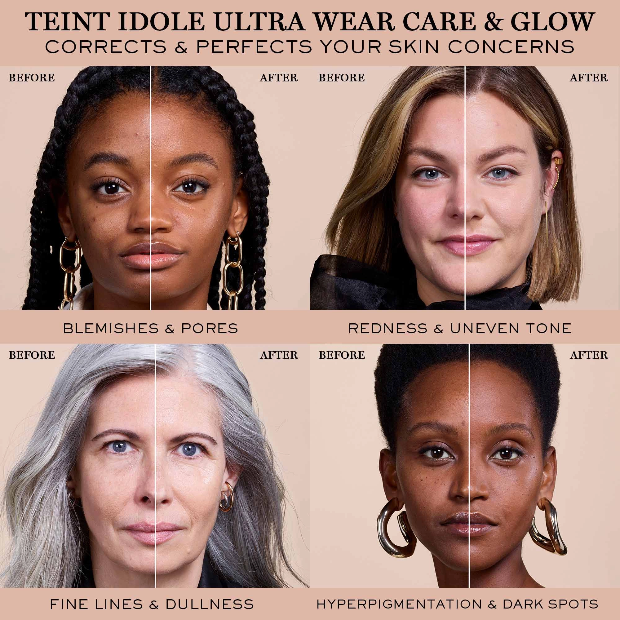 Lancôme Teint Idole Ultra Wear Care & Glow Foundation with Hyaluronic Acid 405W - Medium with Warm Golden Undertones - Image 7
