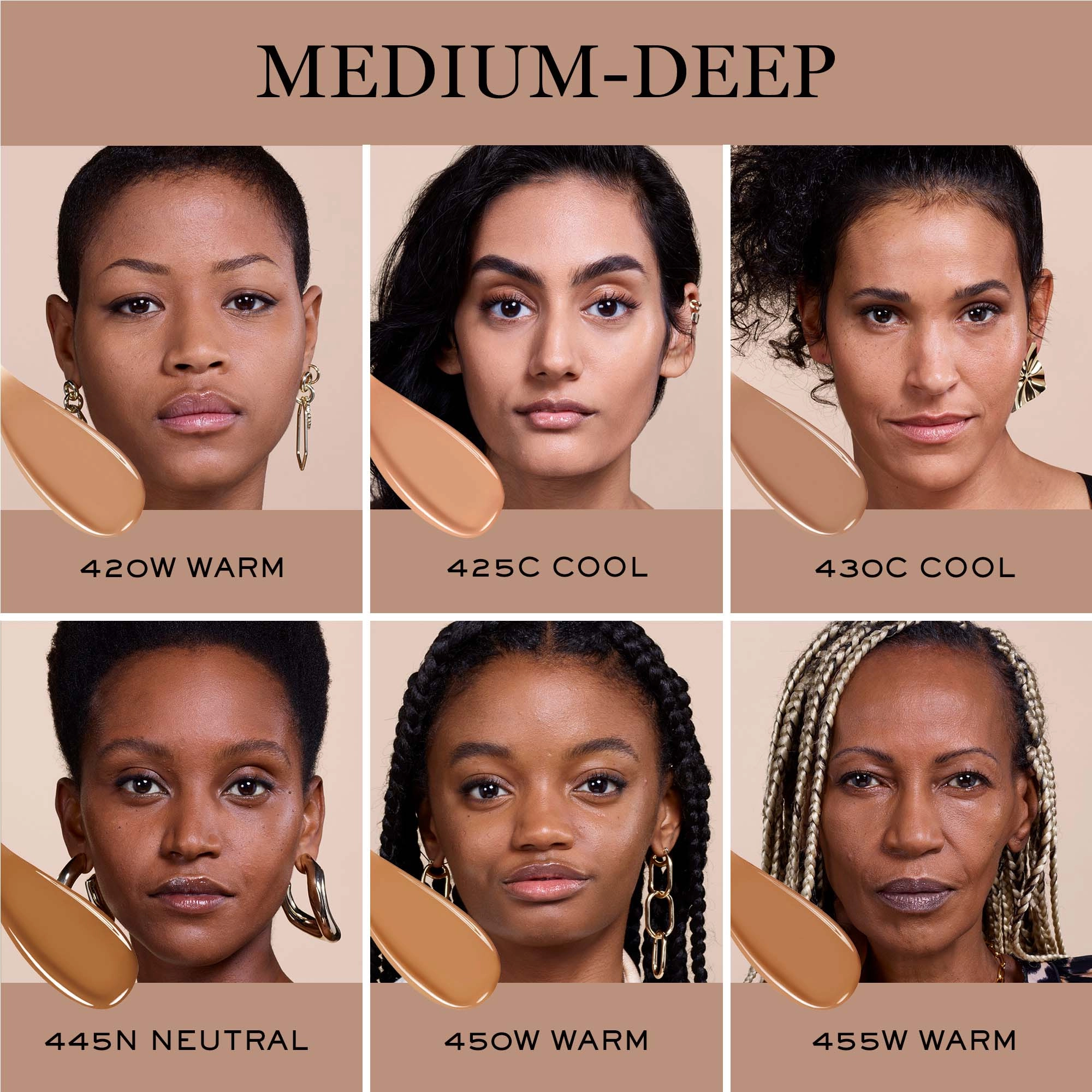 Lancôme Teint Idole Ultra Wear Care & Glow Foundation with Hyaluronic Acid, Color 445N - Medium-Deep with Neutral Golden Undertones - Image 3