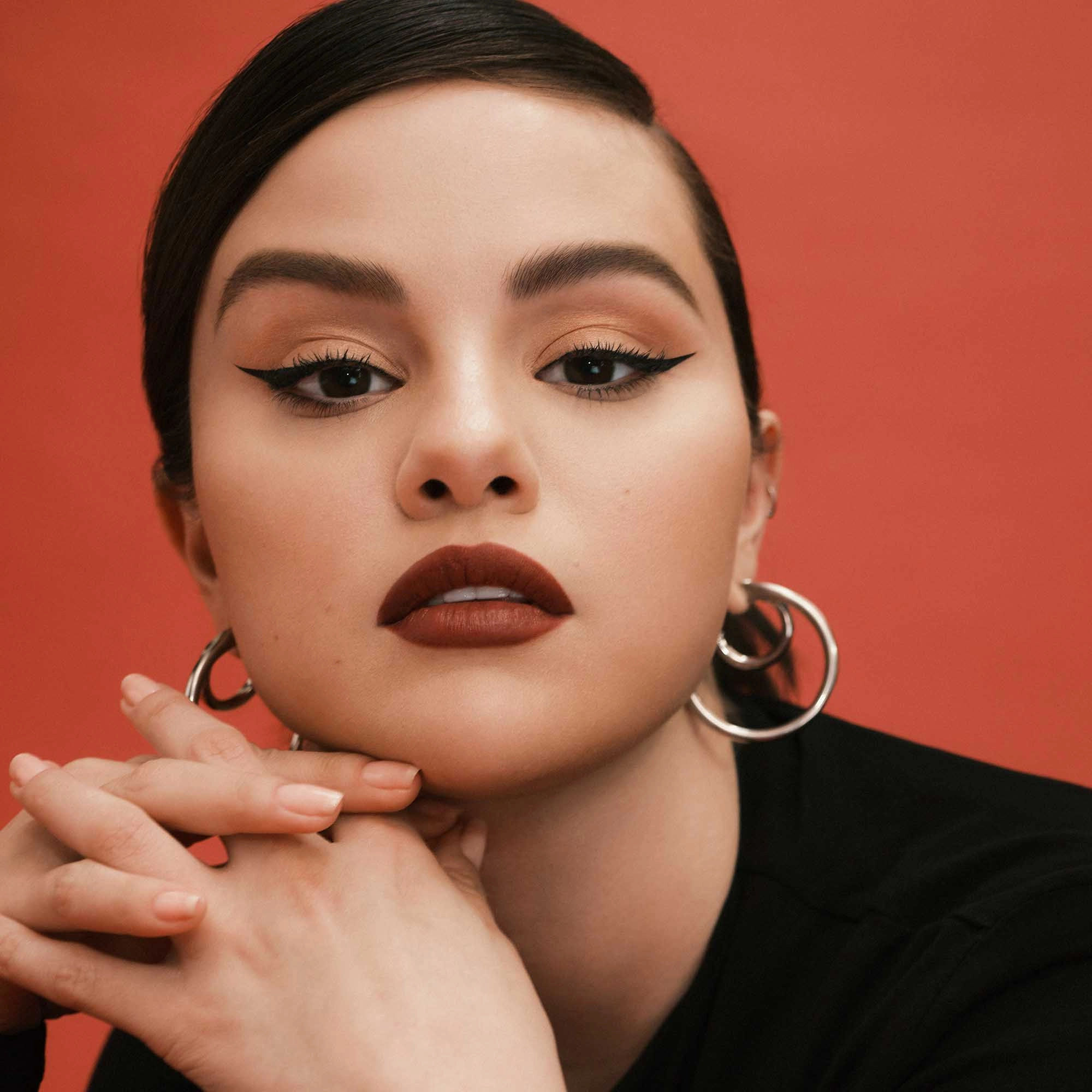 Rare Beauty by Selena Gomez Kind Words Matte Lipstick Color: Strong - Rich Chocolate Vegan - Image 8
