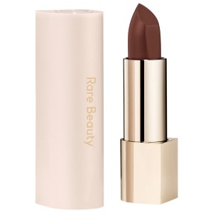 Rare Beauty by Selena Gomez Kind Words Matte Lipstick Color: Strong - Rich Chocolate Vegan