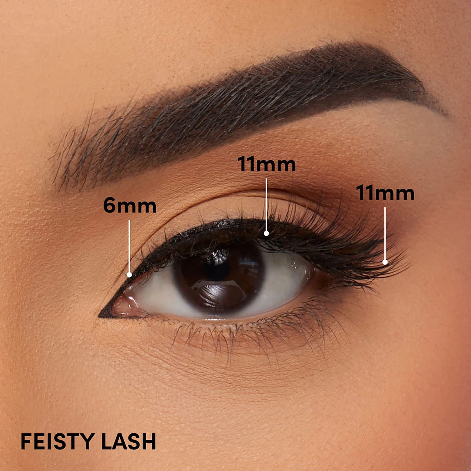 Glamnetic Magnetic False Lashes - Brown Color: Fiesty - Image 5