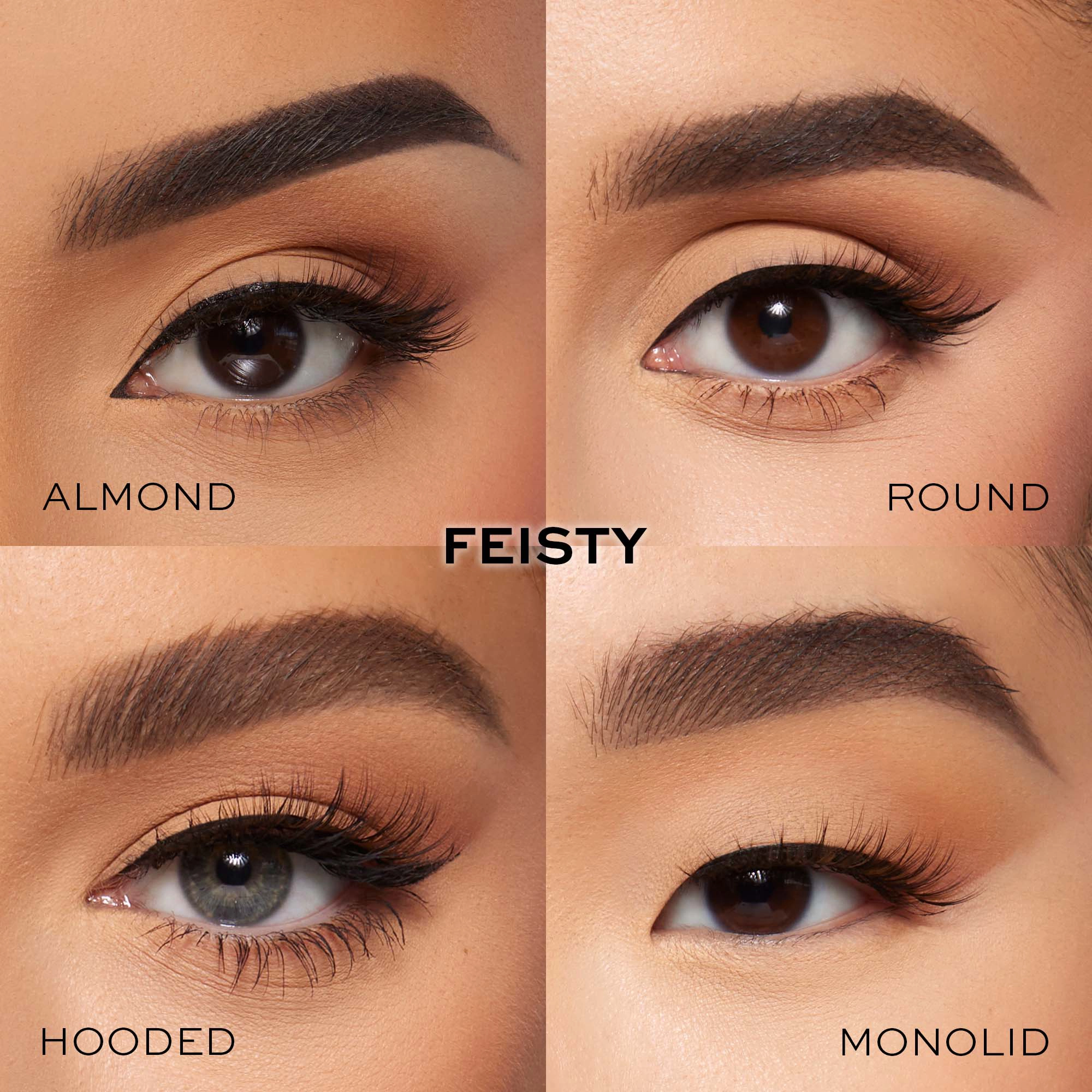 Glamnetic Magnetic False Lashes - Brown Color: Fiesty - Image 2