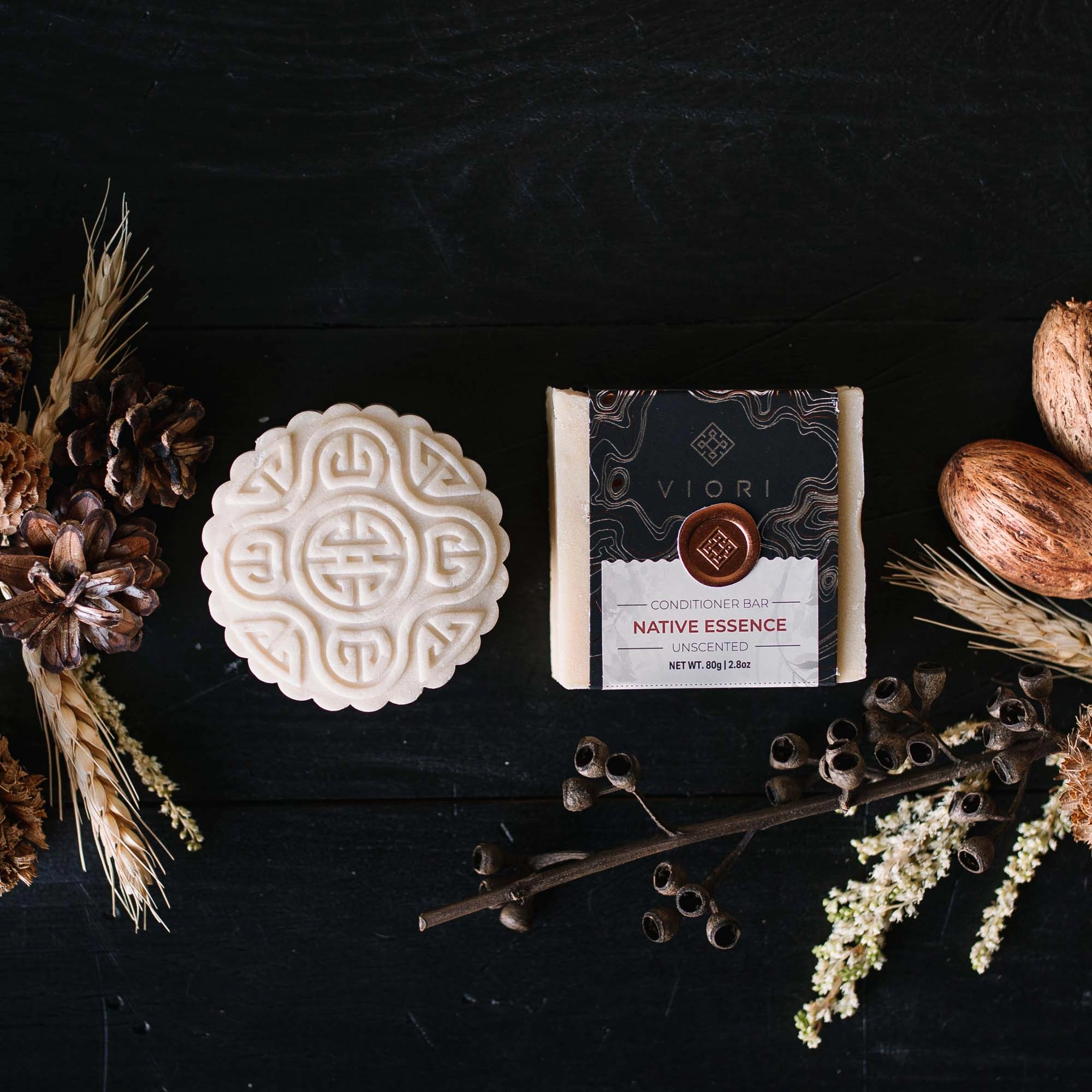 Viori Hair Shampoo & Conditioner Bar Set with Bamboo Holder Set Type: Native Essence - Image 10