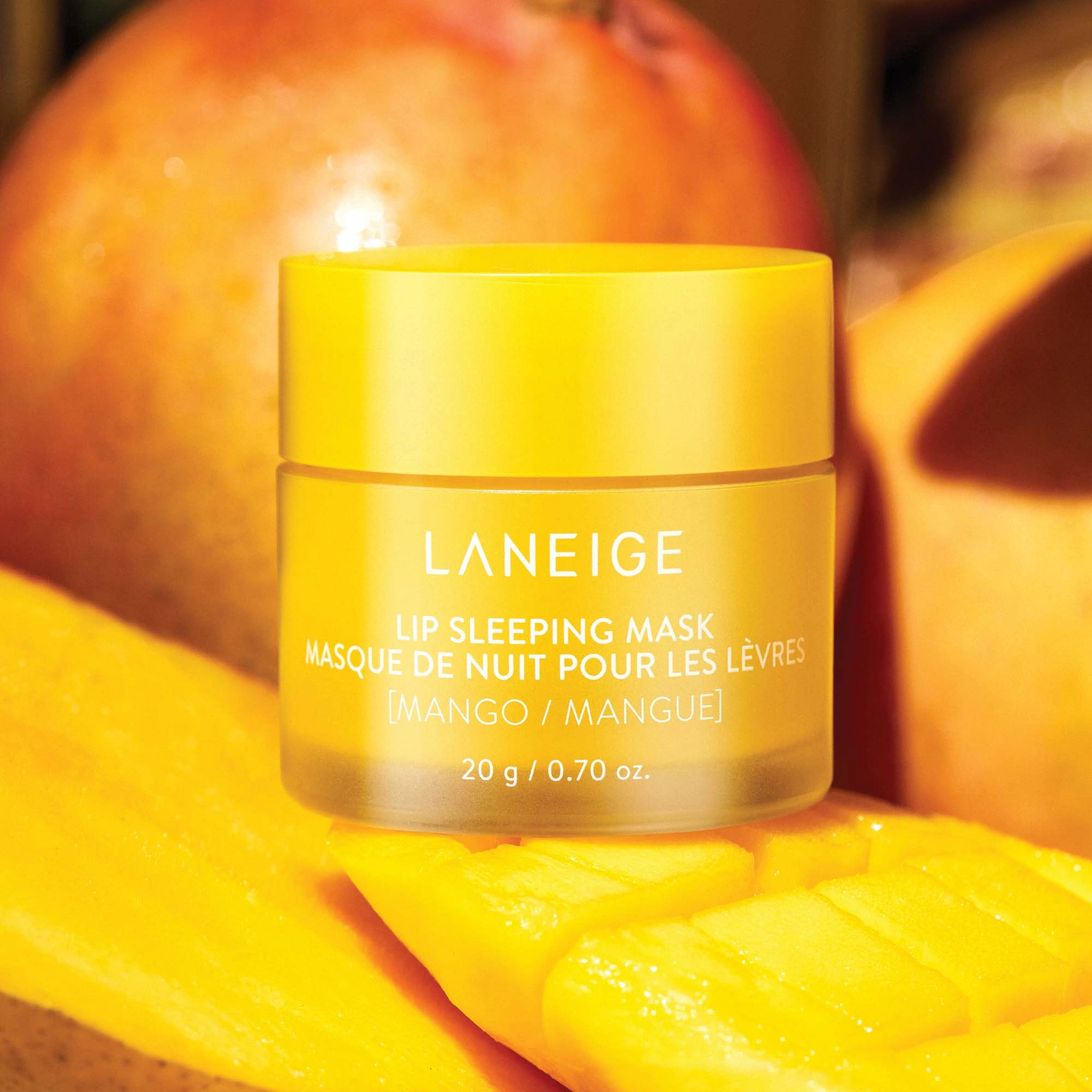LANEIGE Lip Sleeping Mask Intense Hydration with Vitamin C Color: Mango Limited Edition - Image 2