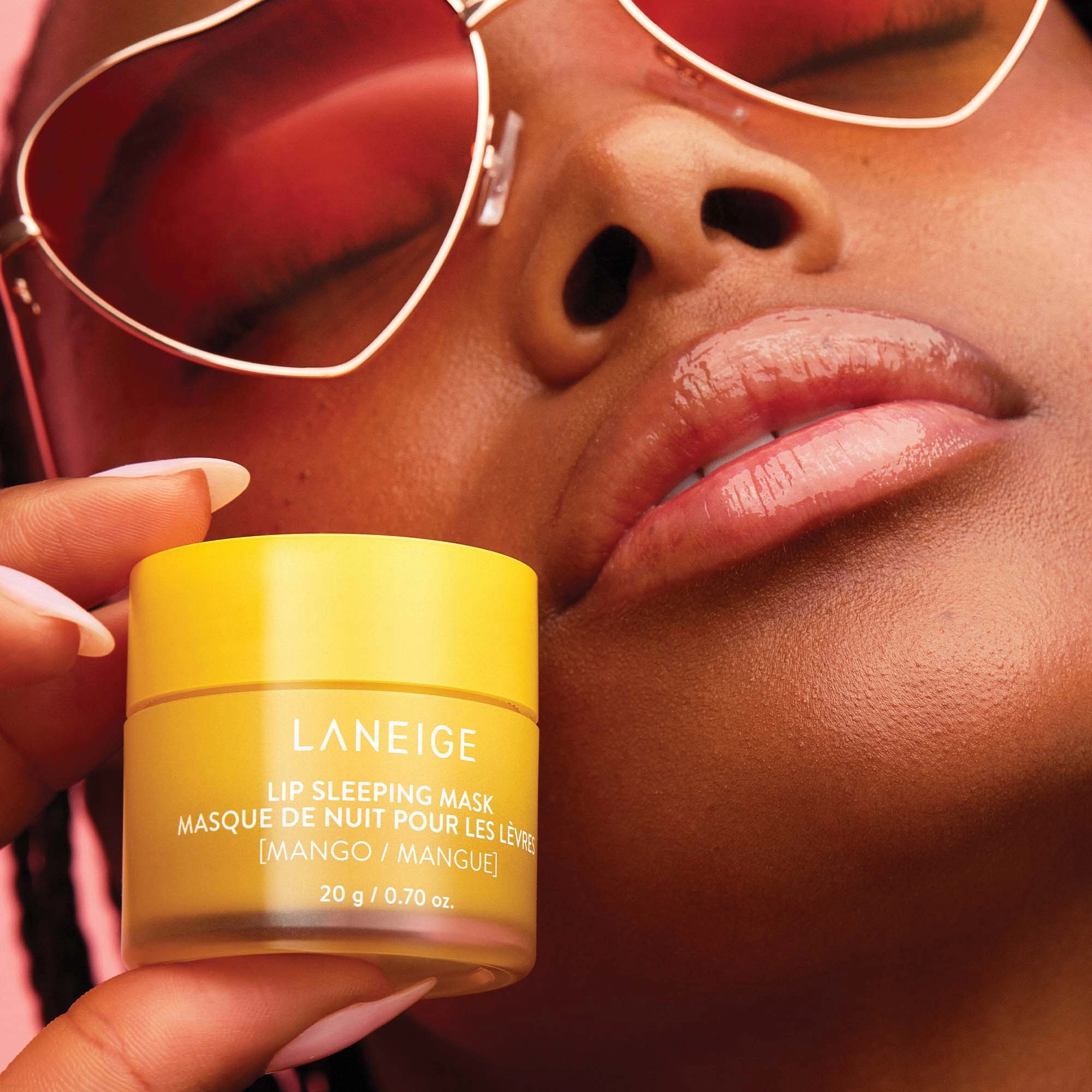 LANEIGE Lip Sleeping Mask Intense Hydration with Vitamin C Color: Mango Limited Edition - Image 6