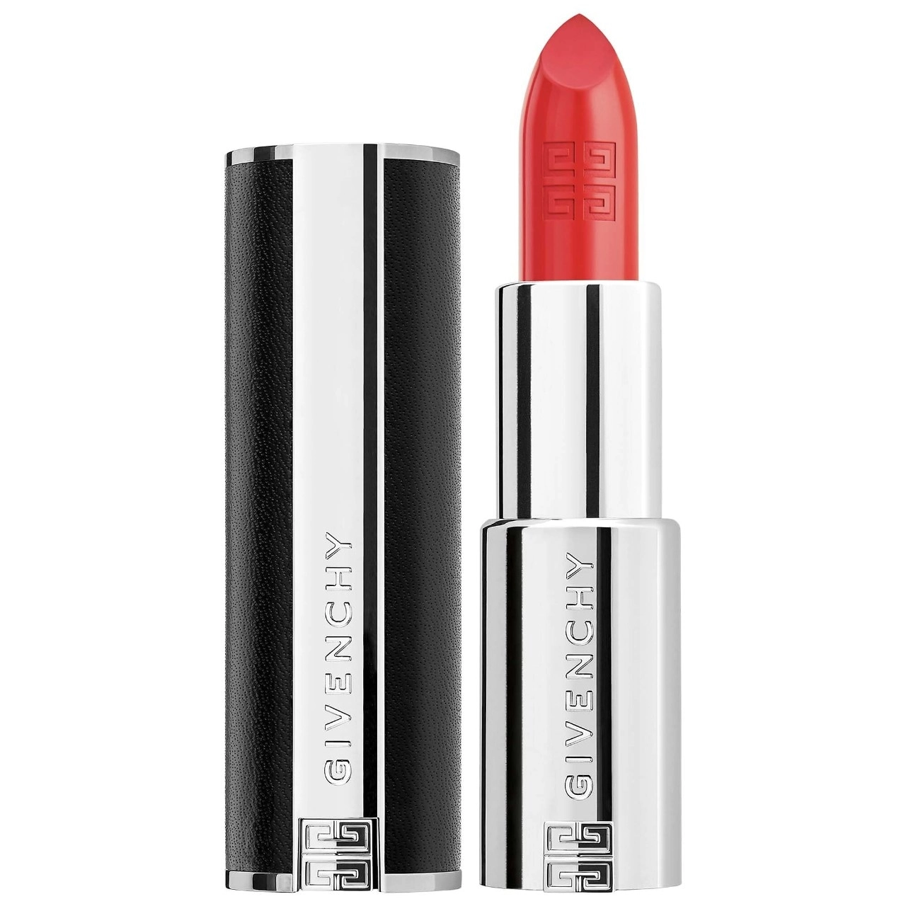Givenchy Rouge Interdit Intense Silk Satin Matte Lipstick in N304 MANDARINE BOLÉRO - Orange Mid-Toned Coral