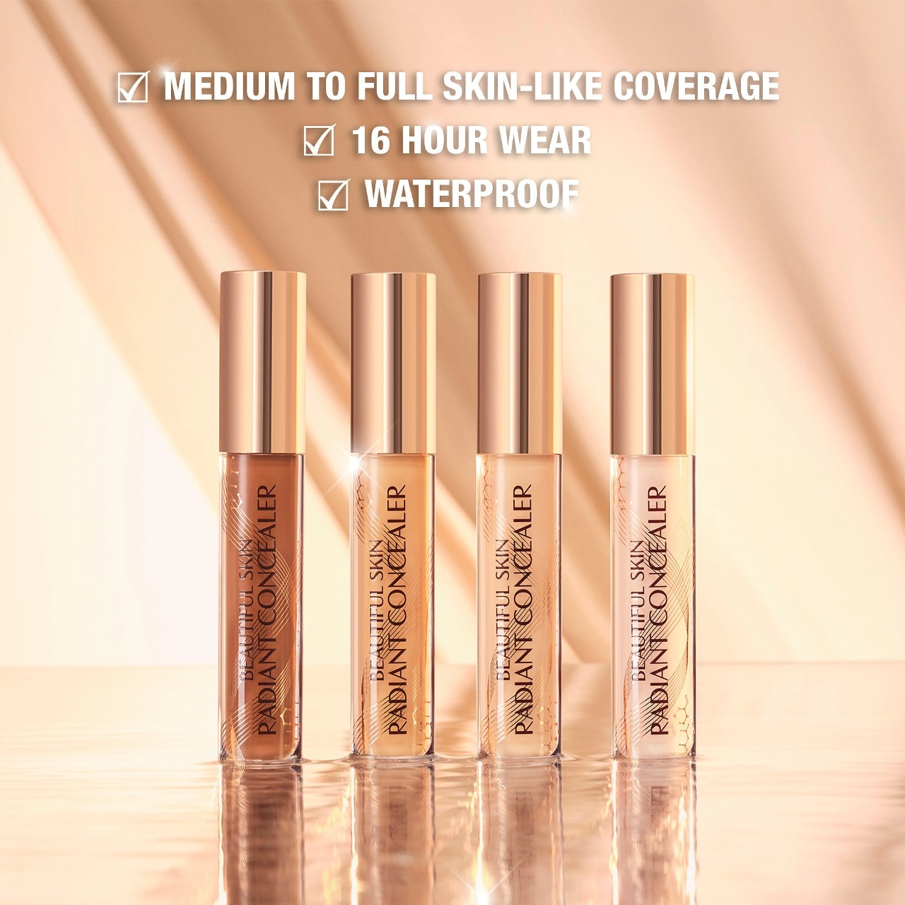 Charlotte Tilbury Radiant Concealer with Hyaluronic Acid - Color: 9.5, Tan with Golden Neutral Undertones - Image 4