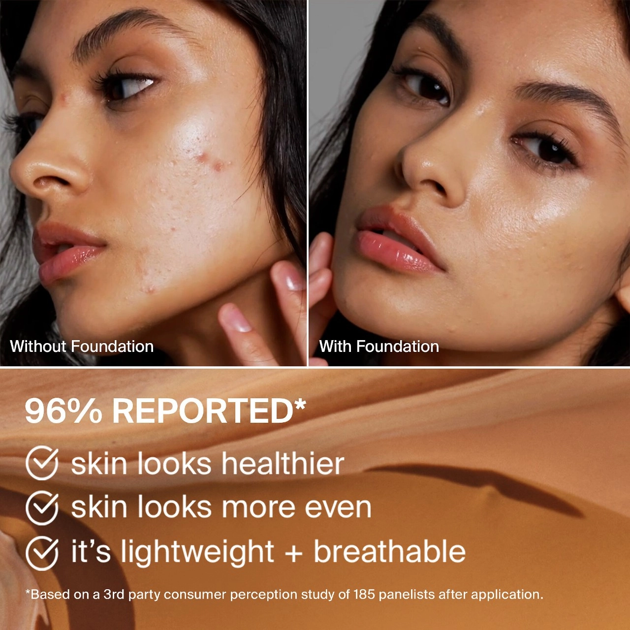 HAUS LABS BY LADY GAGA Triclone Skin Tech Medium Coverage Foundation with Fermented Arnica - Natural Finish - Image 6