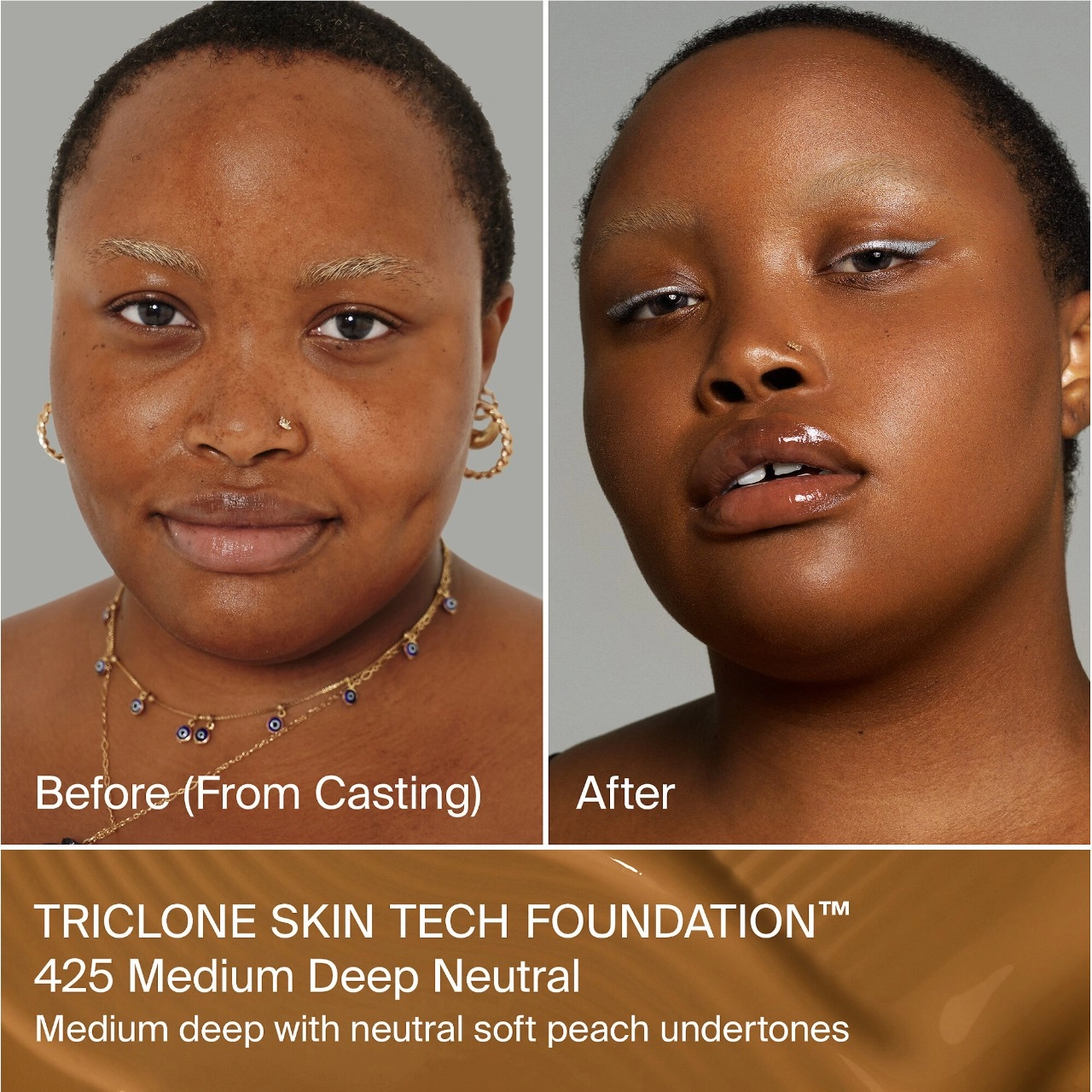 HAUS LABS BY LADY GAGA Triclone Skin Tech Medium Coverage Foundation with Fermented Arnica Natural Finish - Image 2