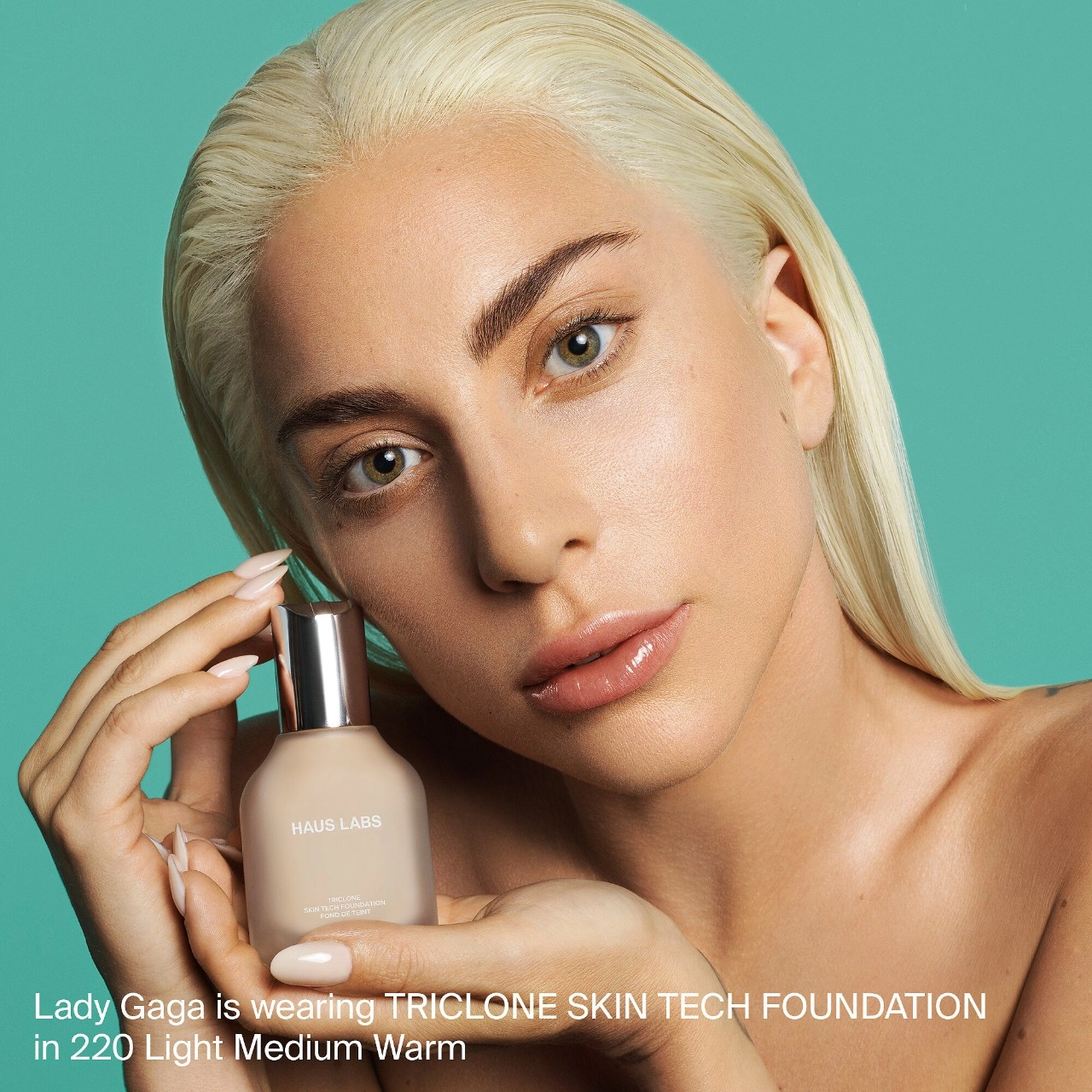 HAUS LABS BY LADY GAGA Triclone Skin Tech Medium Coverage Foundation with Fermented Arnica Natural Finish - Image 5