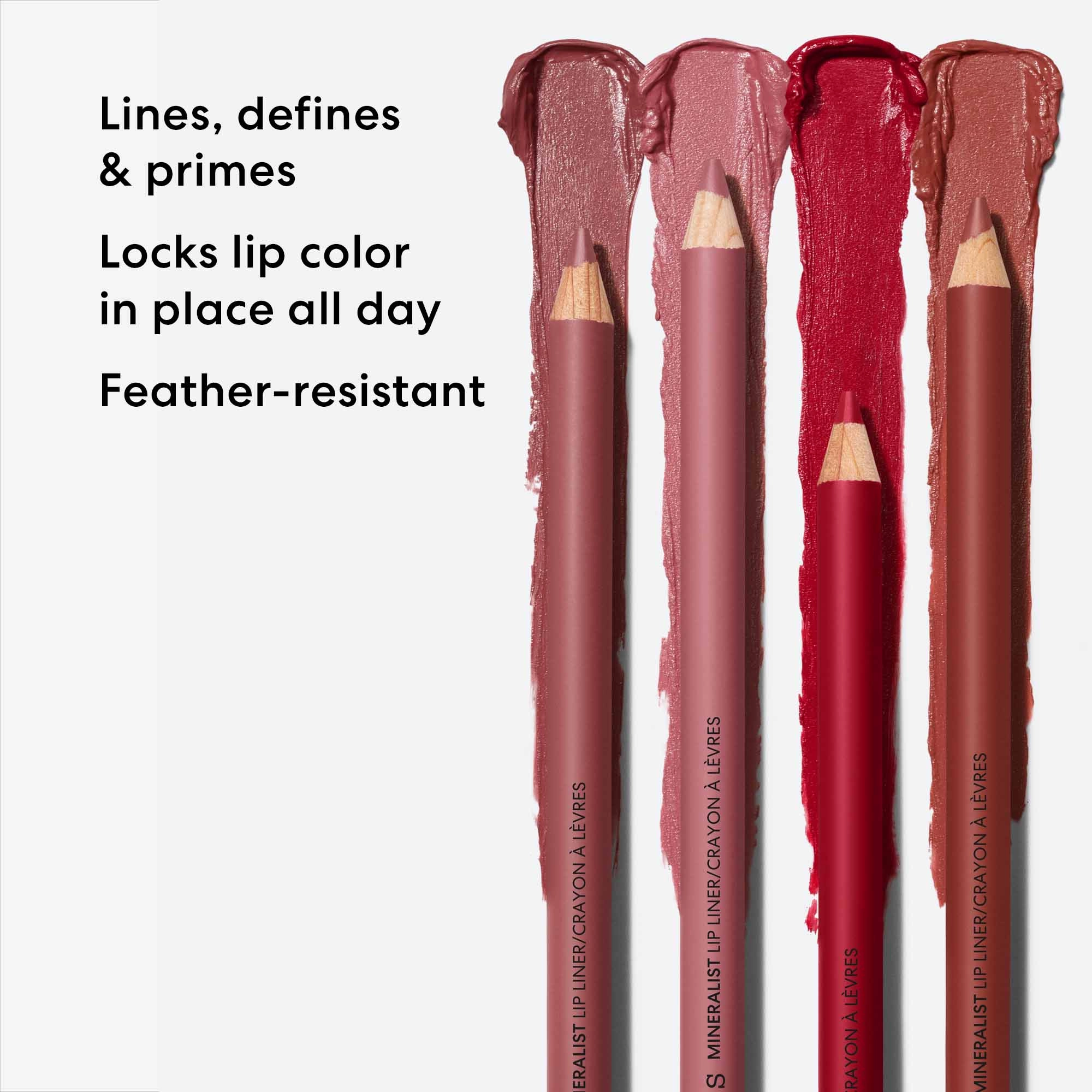 bareMinerals Mineralist Lasting Lip Liner Color: Striking Spice - Warm Nude - Image 6