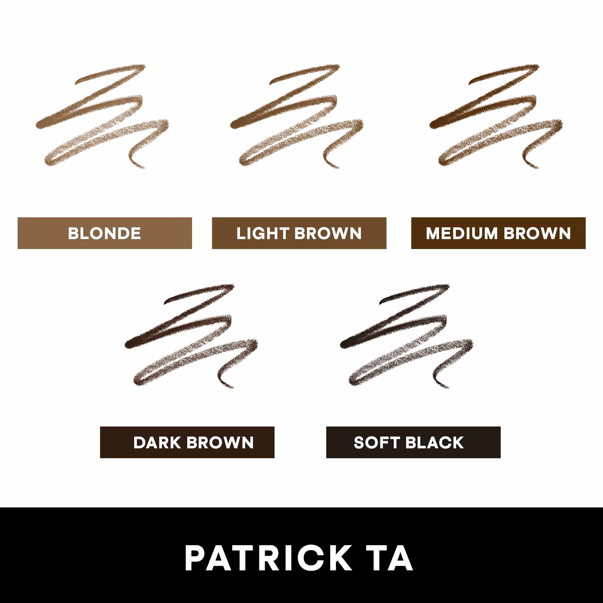 PATRICK TA Major Brow Defining Pencil - Soft Black - Image 4