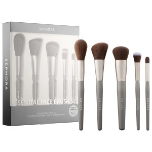 SEPHORA COLLECTION Essential Face Brush Set - Vegan, Recyclable Packaging, Cruelty-Free