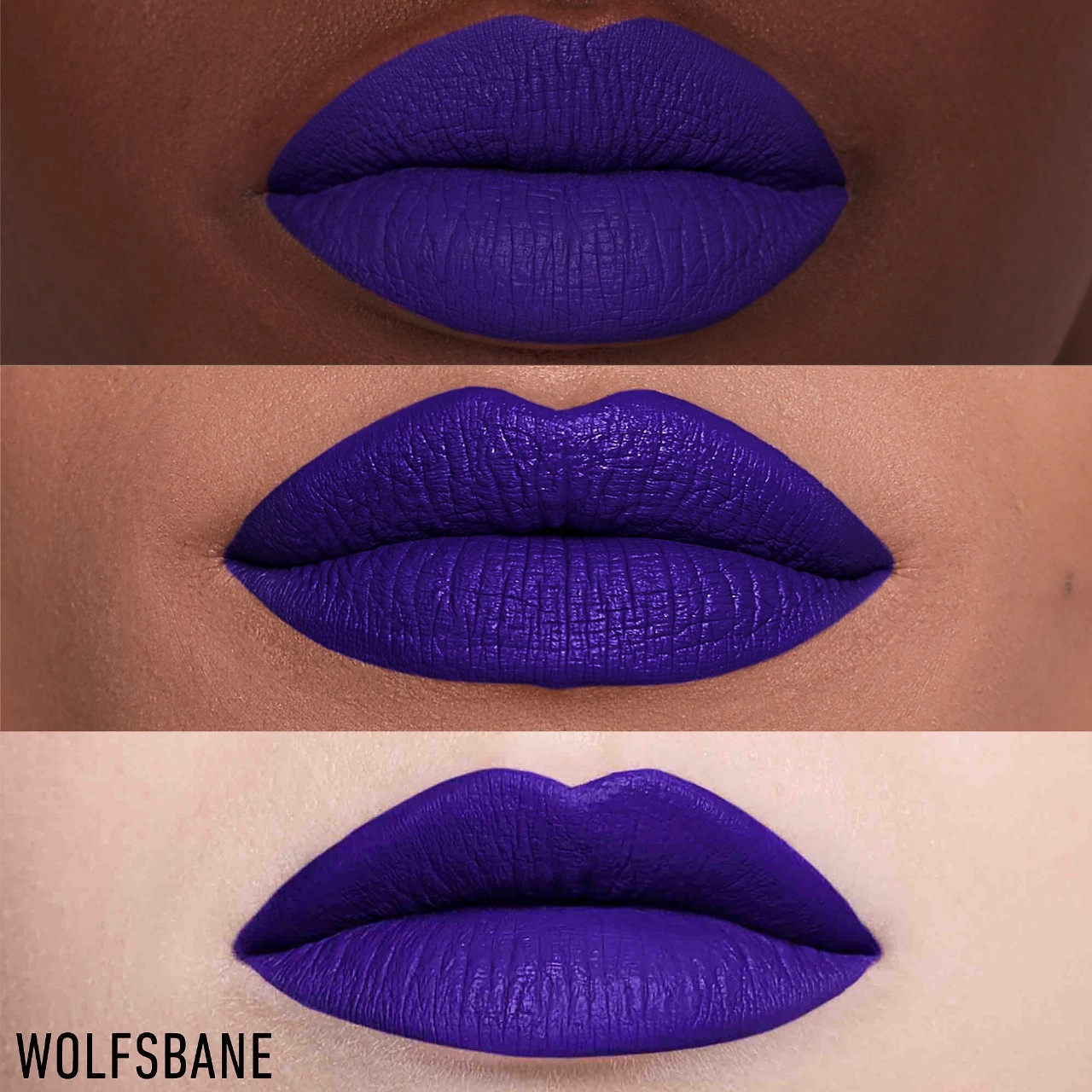 KVD Beauty Everlasting Hyperlight Vegan Transfer-Proof Liquid Lipstick Color: Wolfsbane - Ultraviolet Purple - Image 2