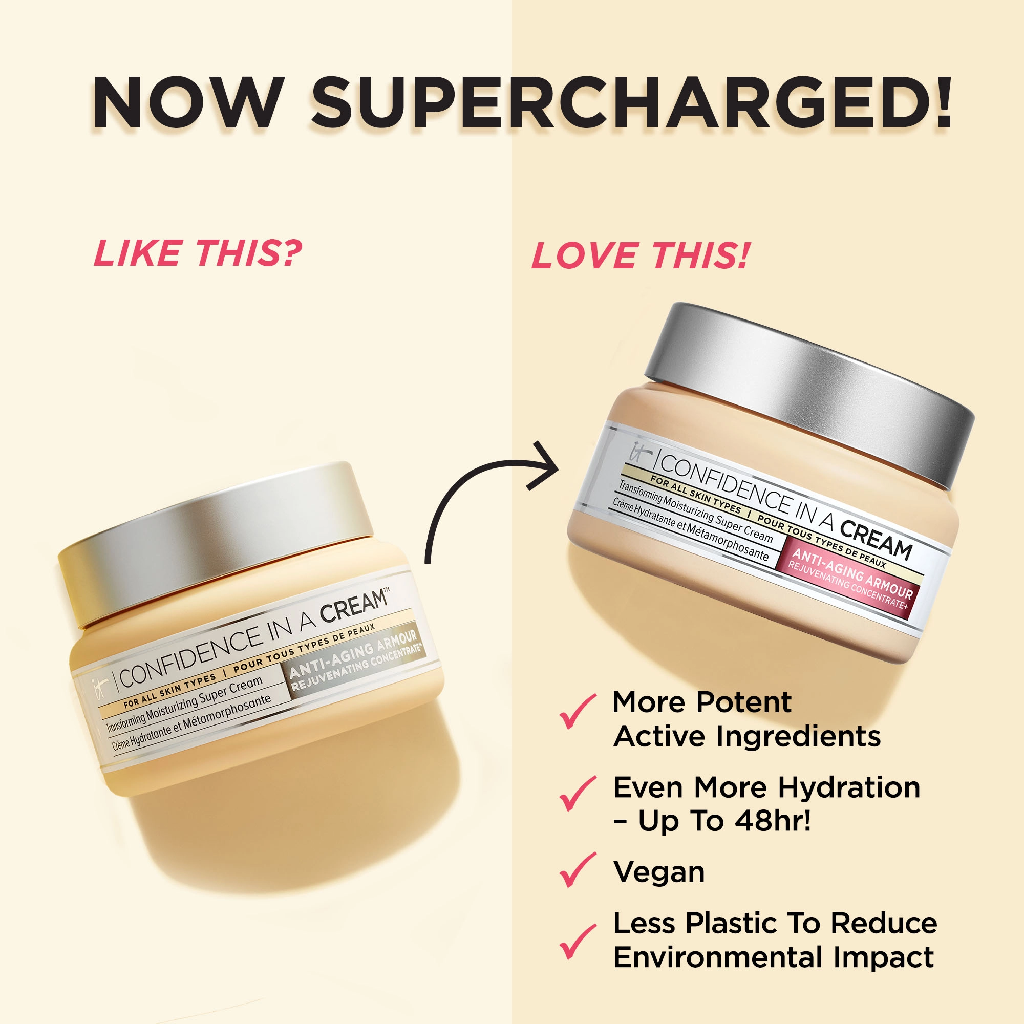 IT Cosmetics Mini Confidence in a Cream Hydrating Moisturizer 0.51 oz / 15 mL Vegan Hyaluronic Acid - Image 14