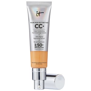 IT Cosmetics CC+ Cream Full Coverage Color Correcting Foundation with SPF 50+ - Tan Warm