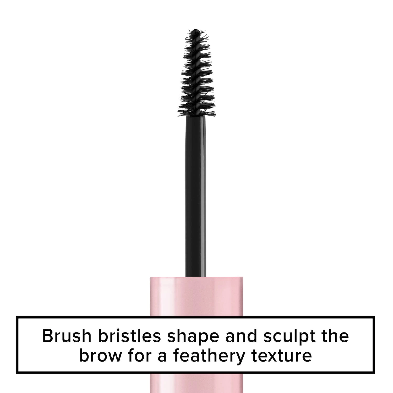 Too Faced Brow Wig Brush on Eyebrow Gel - Soft Black - Image 6