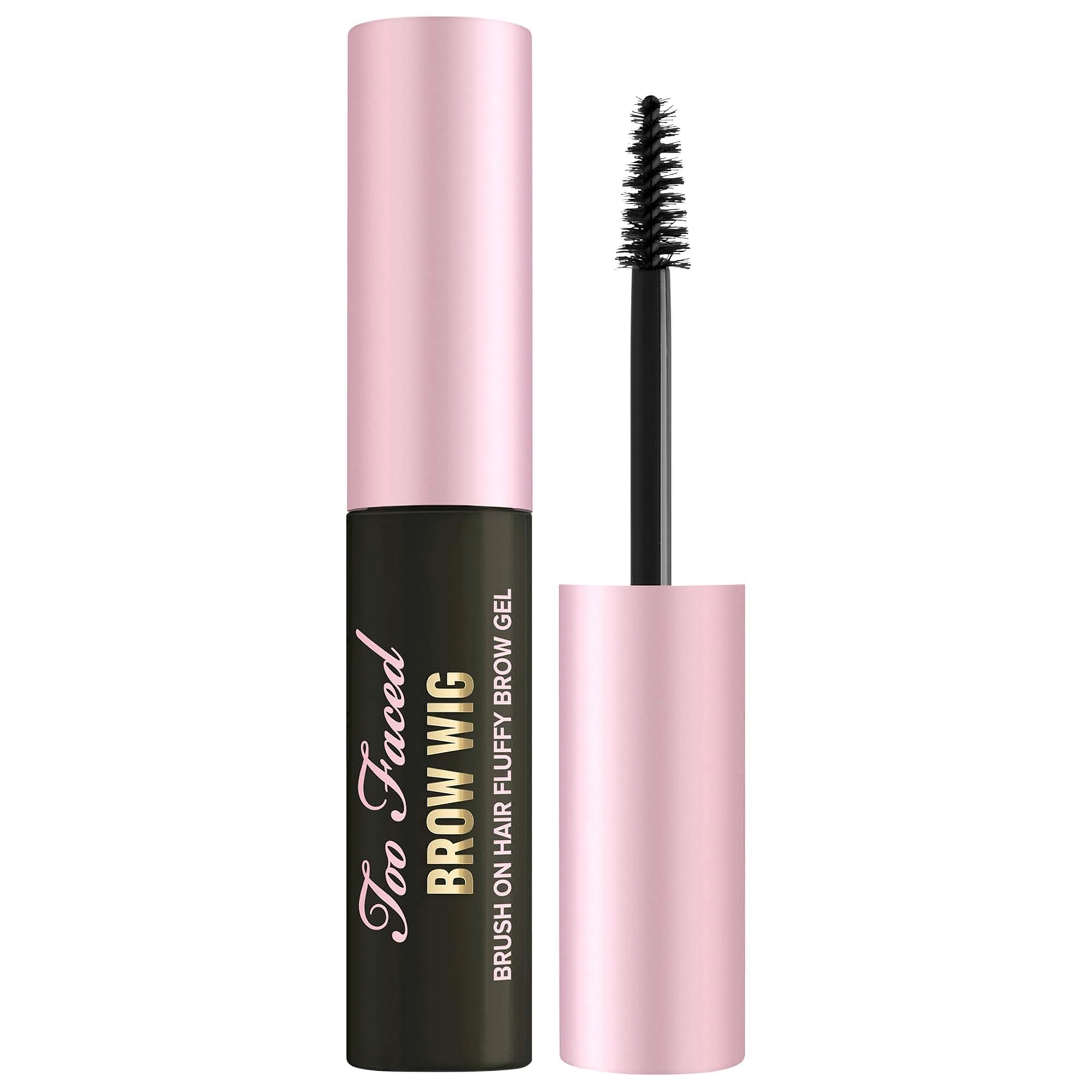 Too Faced Brow Wig Brush on Eyebrow Gel - Soft Black