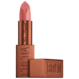 Too Faced Cocoa Bold Cream Lipstick Color: Milkshake - Muted Neutral Pink Nude