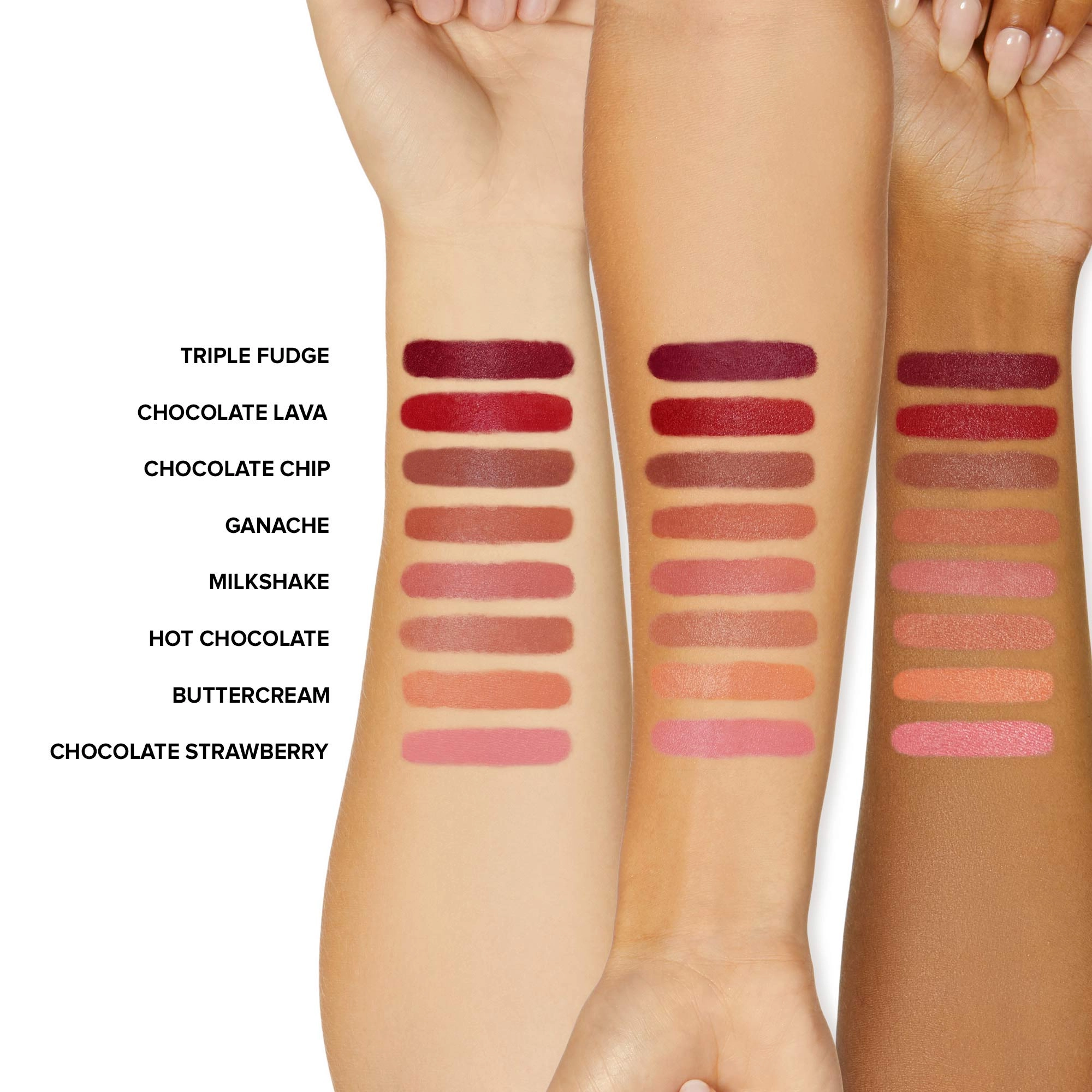 Too Faced Cocoa Bold Cream Lipstick Color: Ganache - Rosy Terracotta Nude - Image 2
