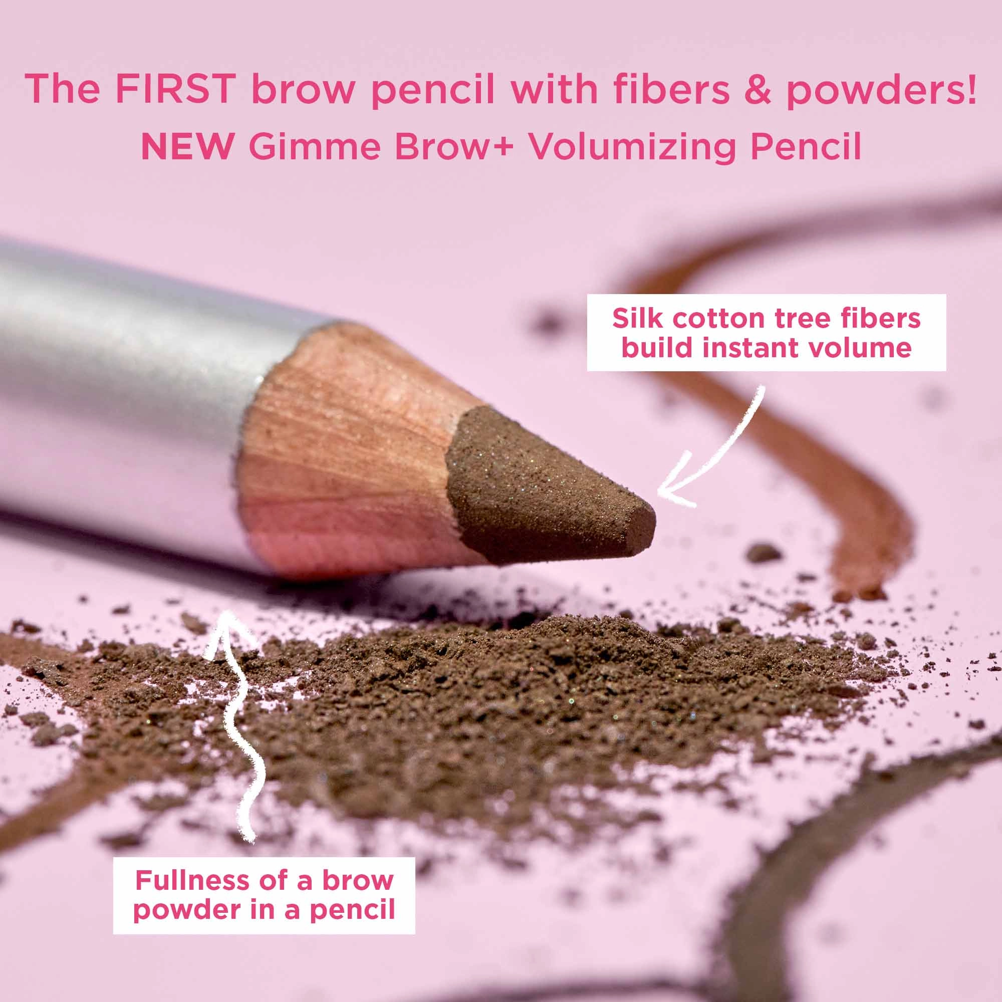 Benefit Cosmetics Gimme Brow+ Volumizing Fiber Eyebrow Pencil Color: 2.5 - Neutral Blonde - Image 5