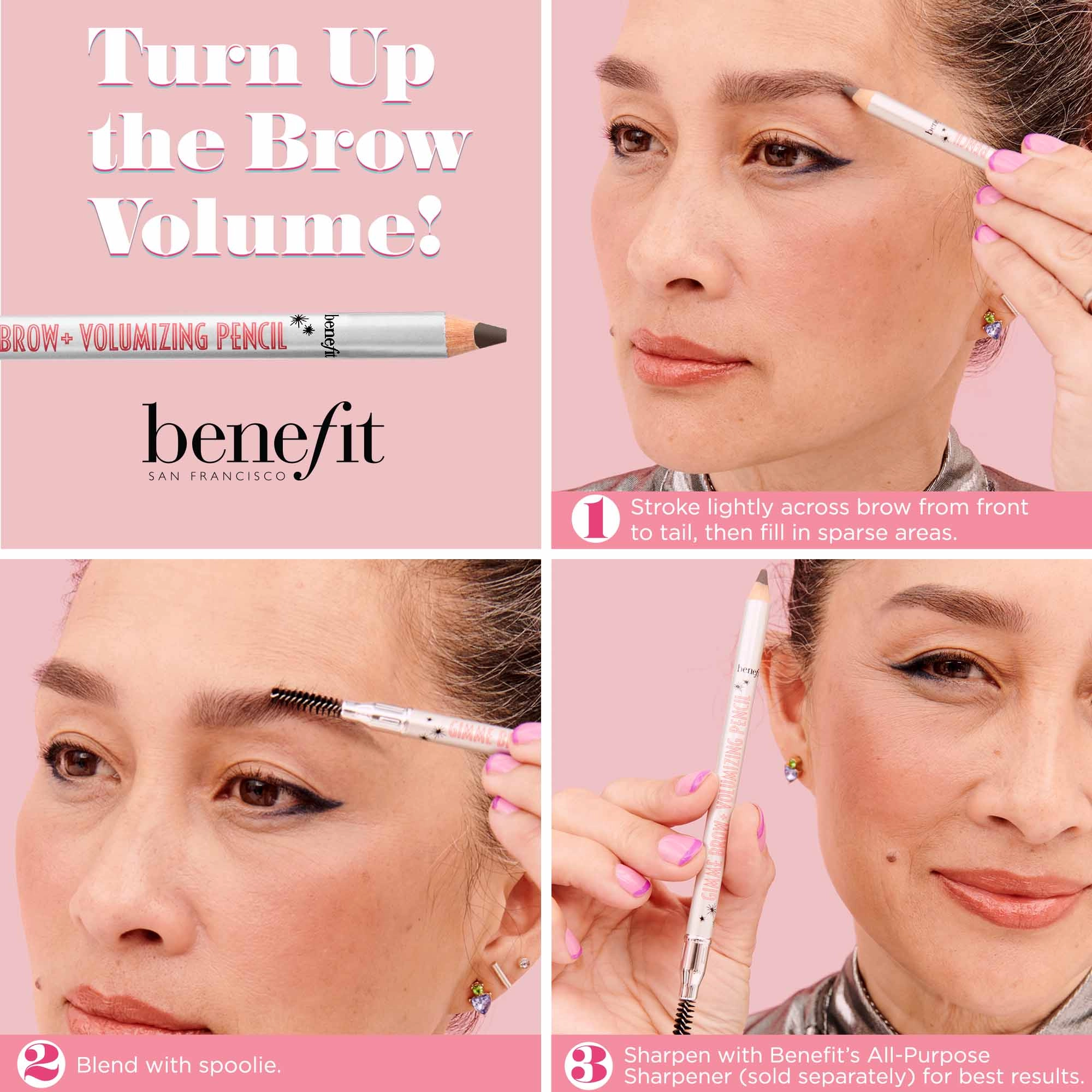Benefit Cosmetics Gimme Brow+ Volumizing Fiber Eyebrow Pencil Color: 2.5 - Neutral Blonde - Image 7