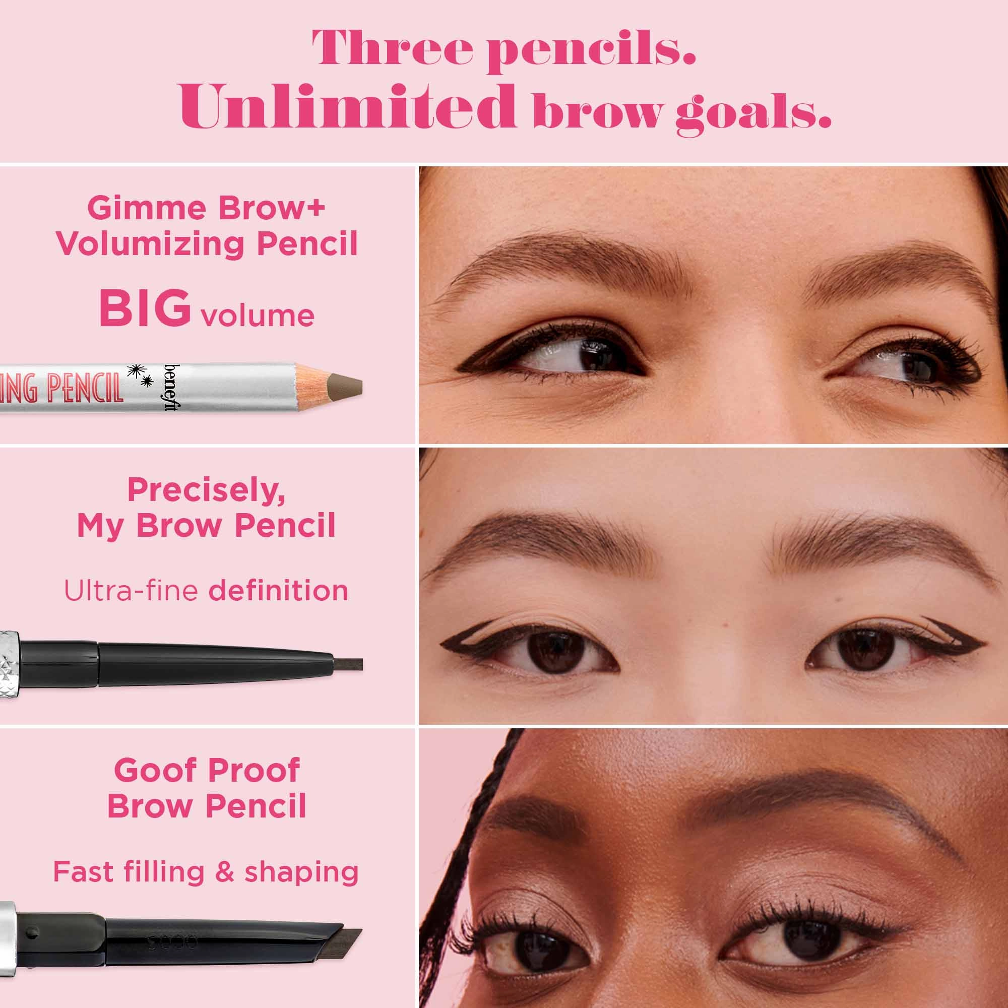 Benefit Cosmetics Gimme Brow+ Volumizing Fiber Eyebrow Pencil Color 5 - Warm Black-Brown - Image 6