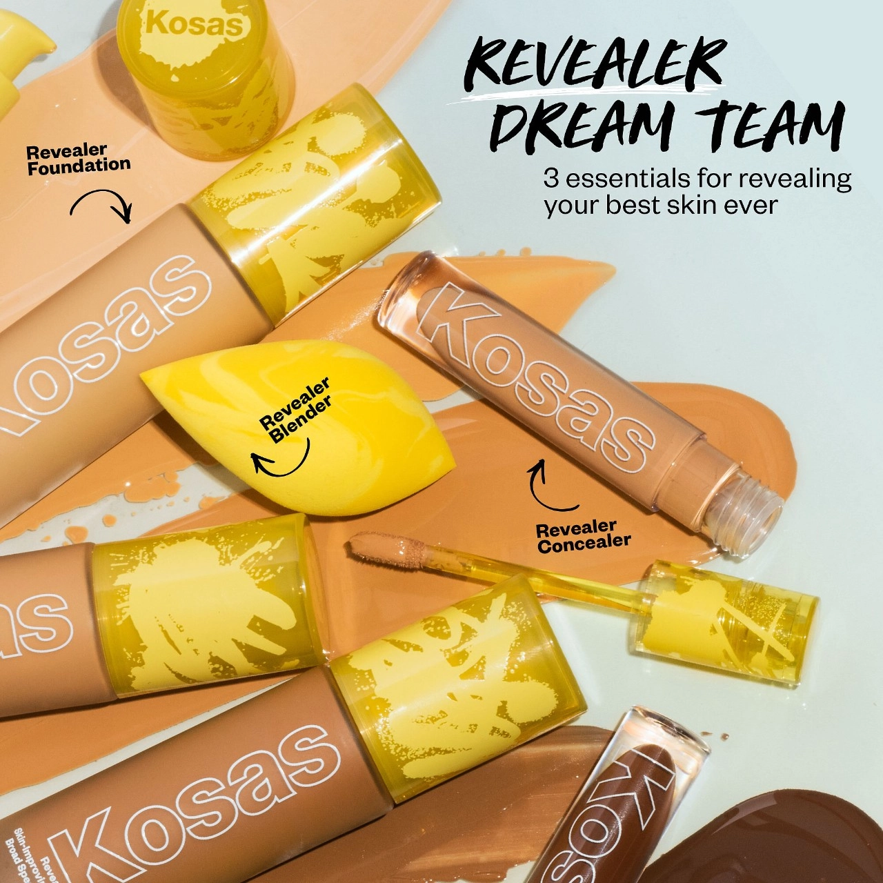 Kosas Revealer Skin-Improving Foundation SPF25 Medium Deep Warm 300 - Image 10