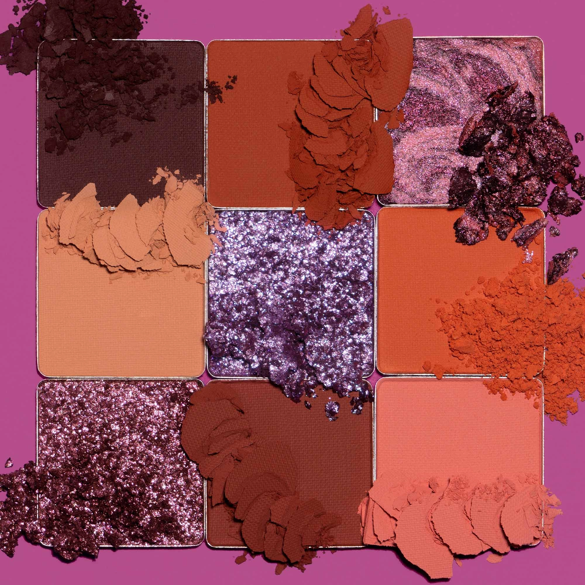 HUDA BEAUTY Lovefest Obsessions Eyeshadow Palette - Metallic, Shimmer, Matte - Cruelty-Free - Image 9