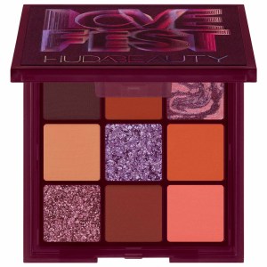 HUDA BEAUTY Lovefest Obsessions Eyeshadow Palette - Metallic, Shimmer, Matte - Cruelty-Free