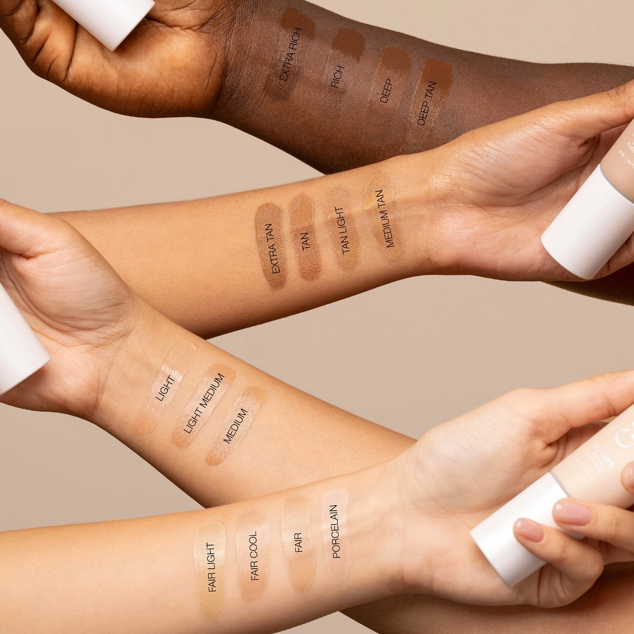 HUDA BEAUTY GloWish Multidew Vegan Skin Tint Foundation 1.5 Fair Cool - Image 3
