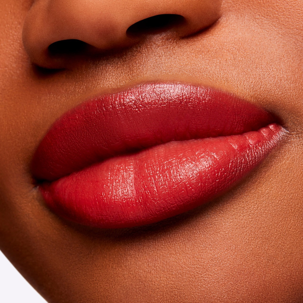 MAC Cosmetics Powder Kiss Velvet Blur Slim Stick Lipstick Color: Devoted to Chili - Warm Brick Red - Image 5