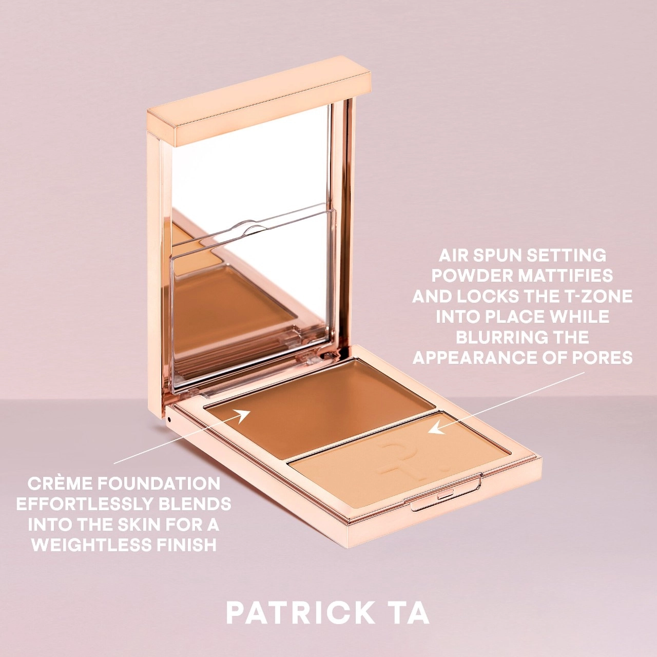 PATRICK TA Major Skin Crème Foundation and Finishing Powder Duo - Medium 2 Warm Rose - Image 7