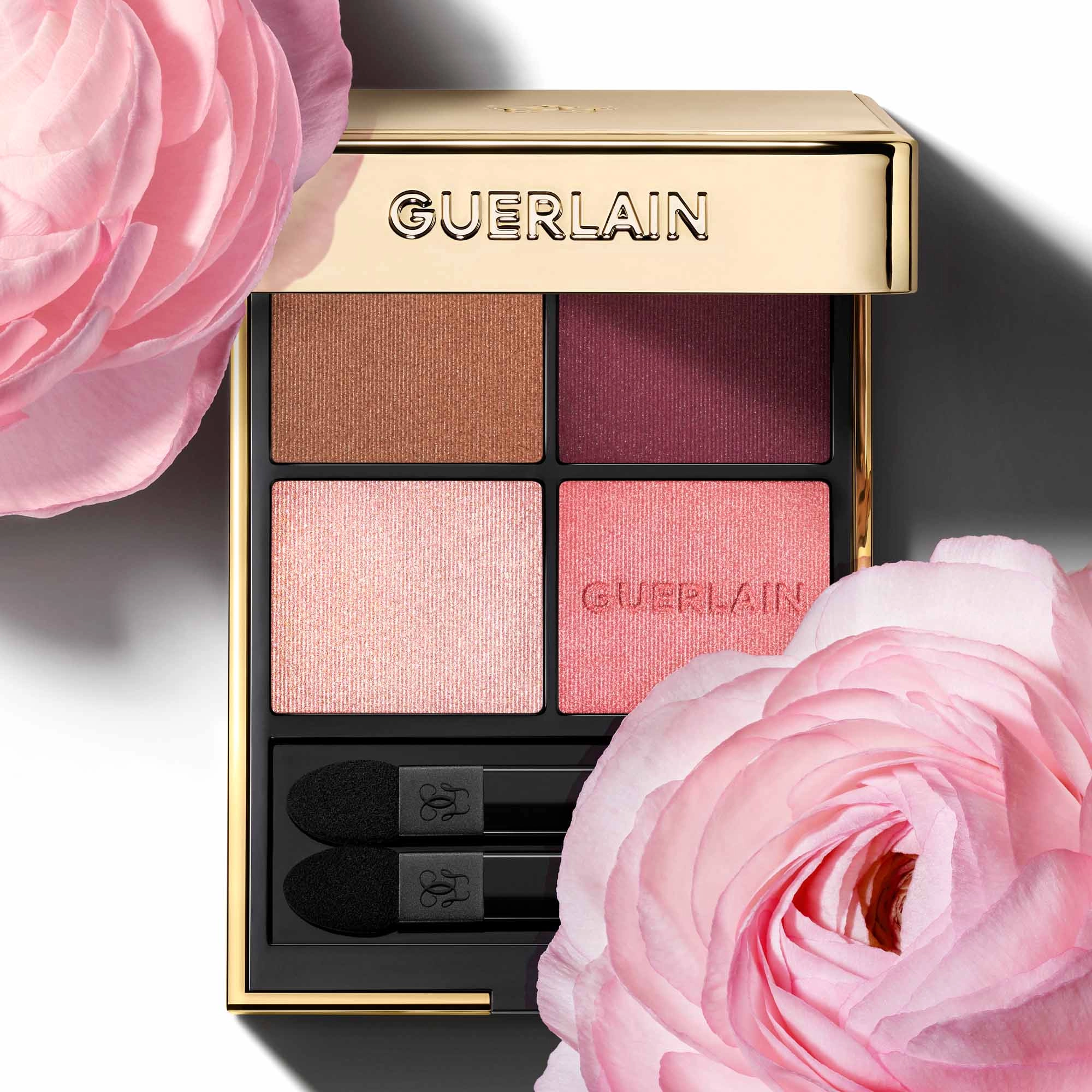 GUERLAIN Ombres G Quad Eyeshadow Palette 530 Majestic Rose - Shades of Pink, Plum, and Brown - Image 6