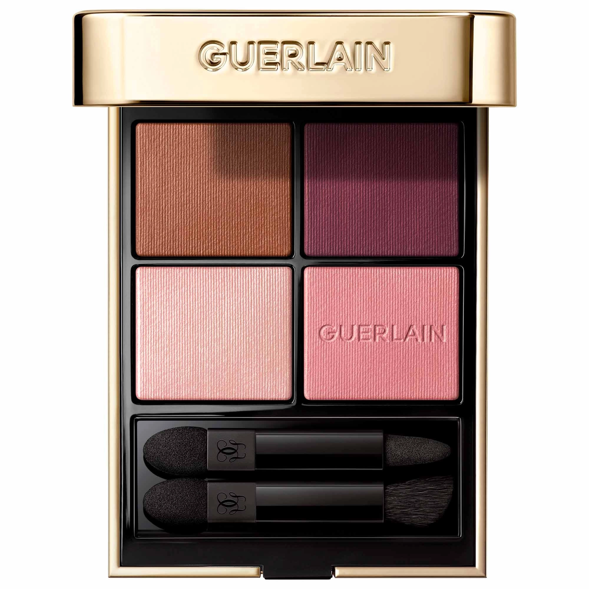 GUERLAIN Ombres G Quad Eyeshadow Palette 530 Majestic Rose - Shades of Pink, Plum, and Brown