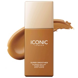Iconic London Super Smoother Blurring Skin Tint - Golden Deep, Light Coverage, Vegan