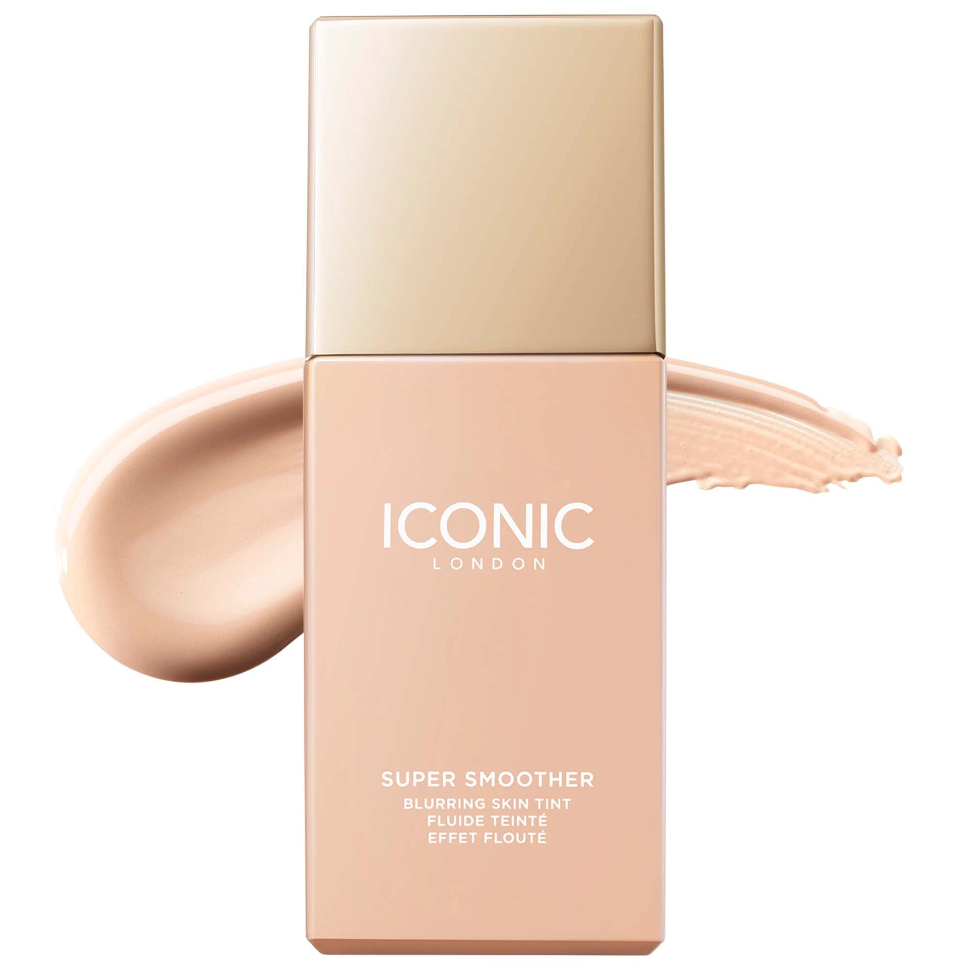 Iconic London Super Smoother Blurring Skin Tint - Cool Fair, Light Coverage, Vegan, Satin Finish