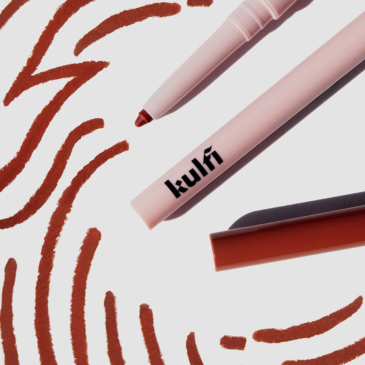 Kulfi Underlined Kajal Clean Waterproof Long-Wear Eyeliner - Tiger Queen Terracotta Color - Image 4