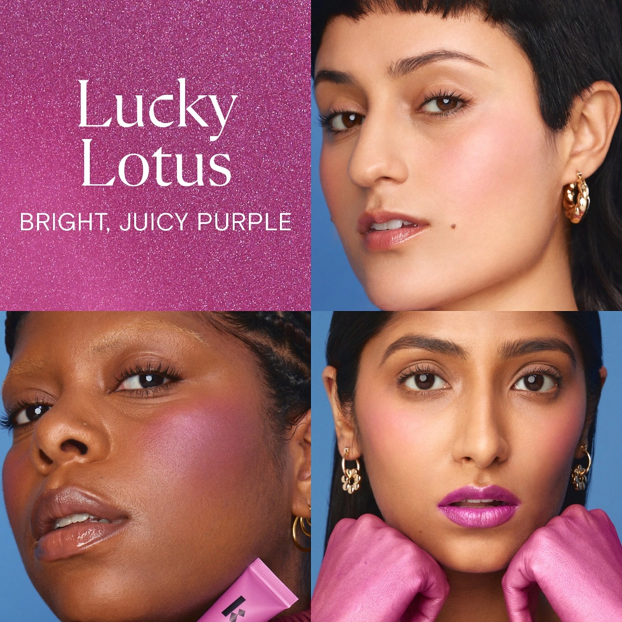 Kulfi Mehndi Moment Long-Lasting Radiant Cream Blush - Lucky Lotus Purple - Image 4