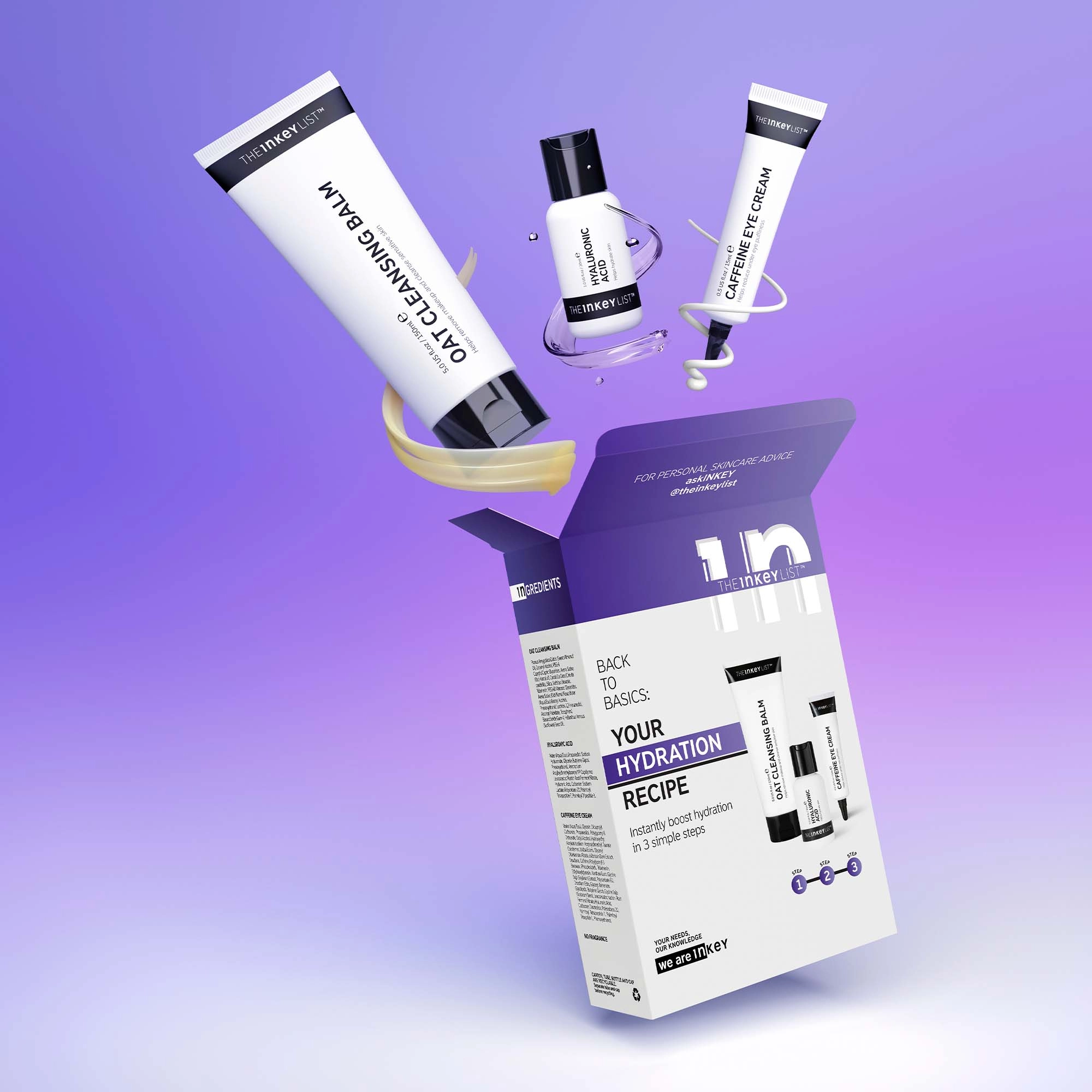 The INKEY List Back to Basics: Hydration Heroes Skincare Set - Image 3